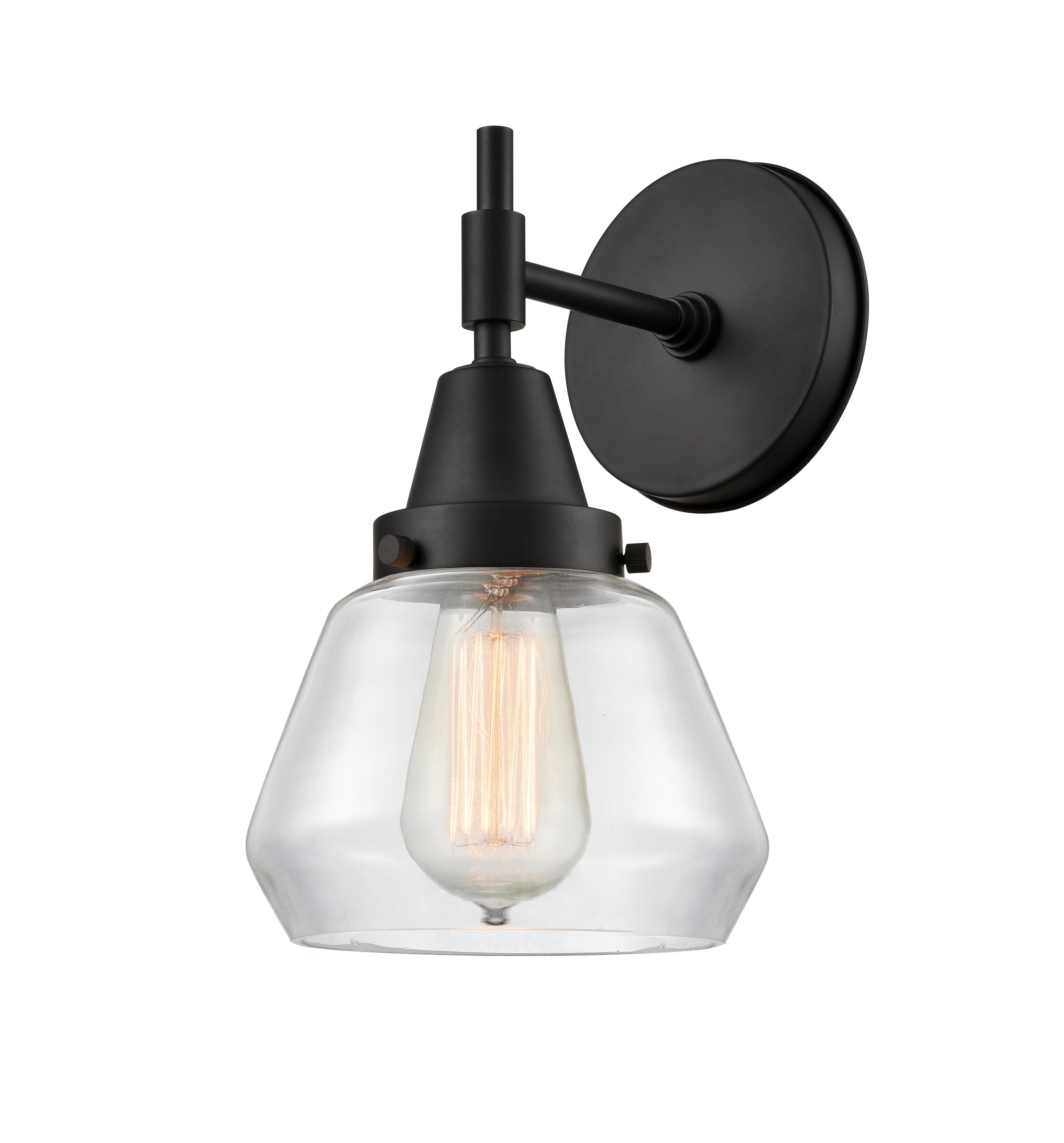 Caden Sconce Glass Steel 10.5 Inch Height