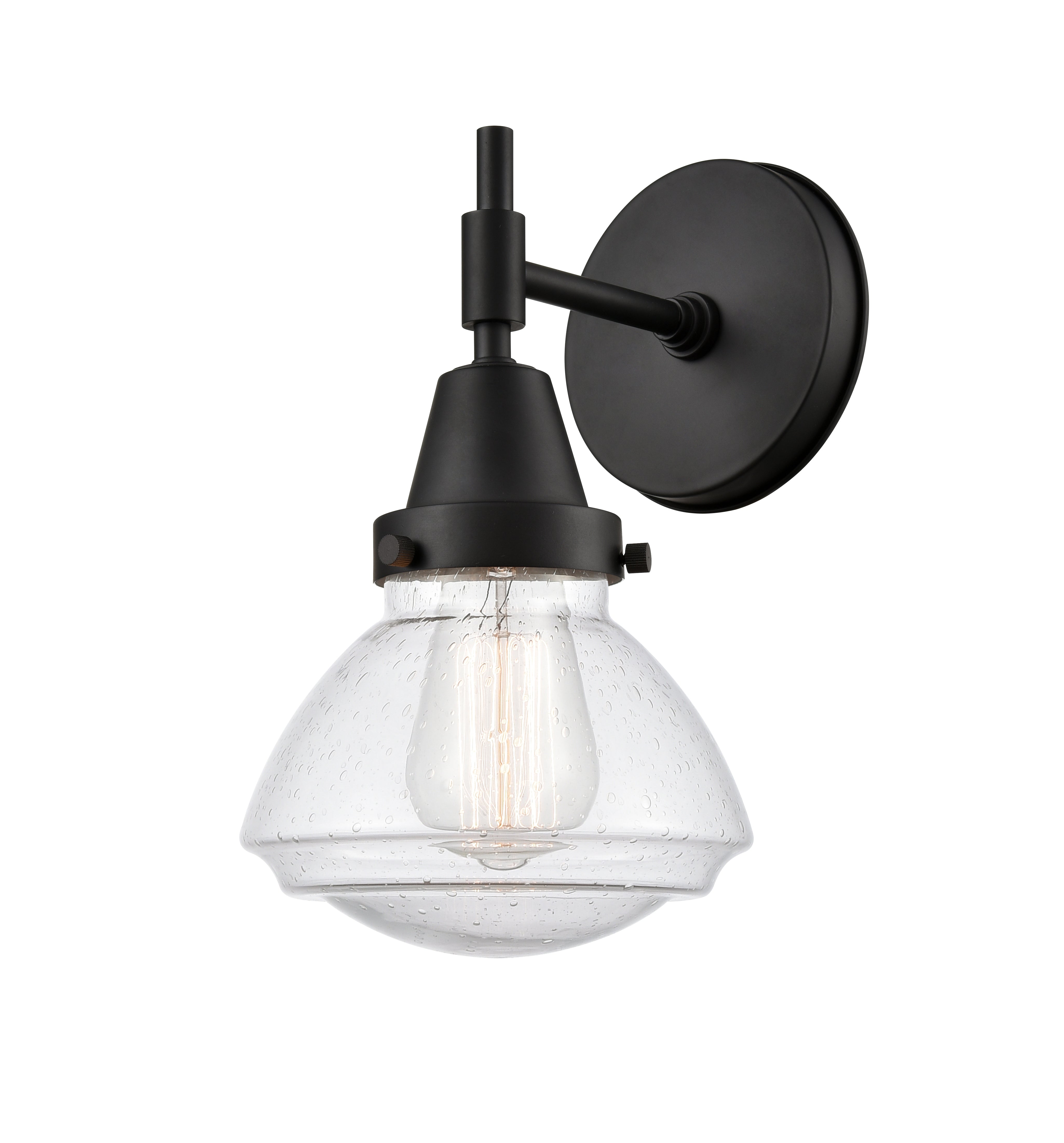Caden Sconce Glass Steel Dimmable
