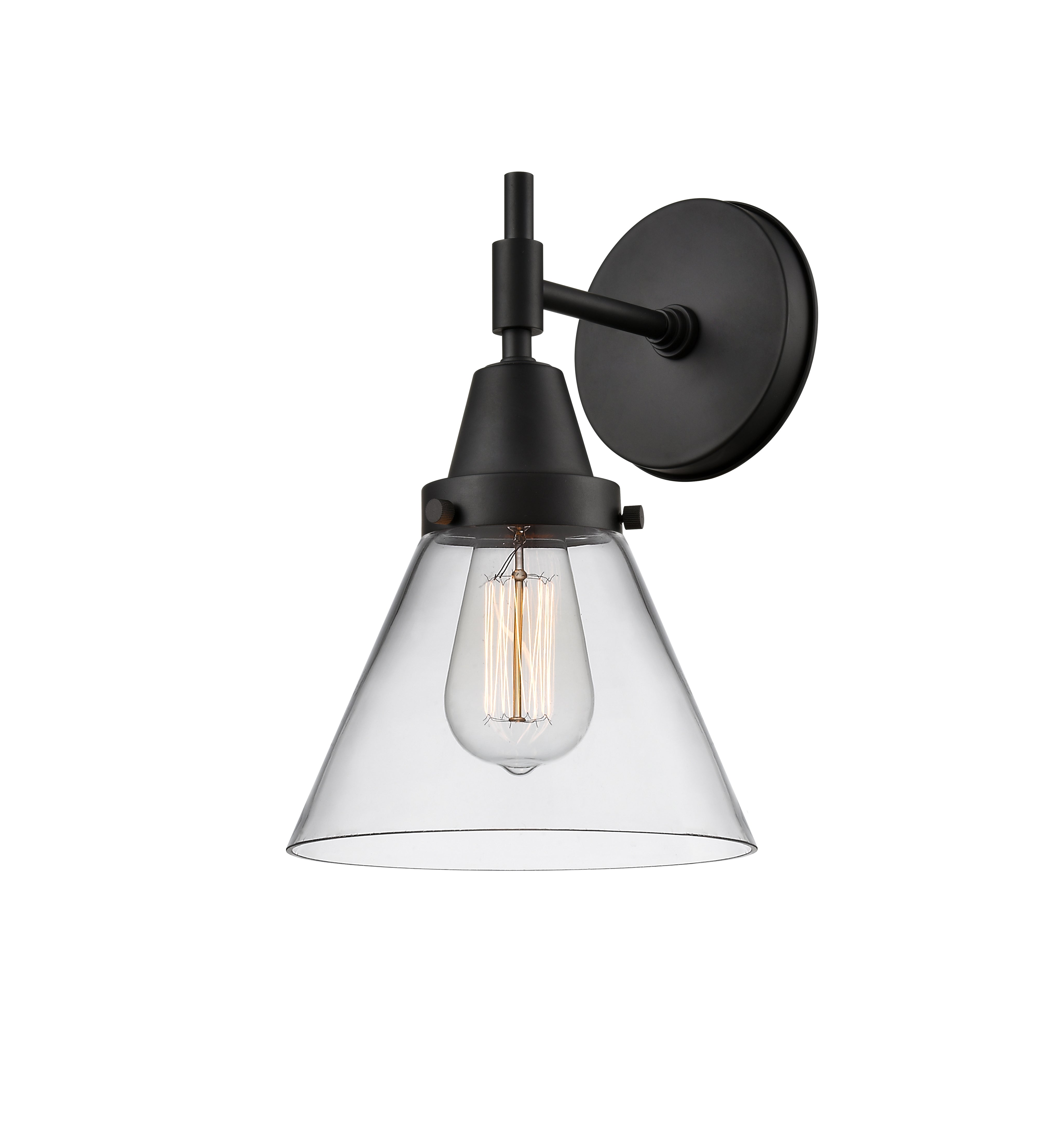 Caden Sconce Glass Steel Dimmable