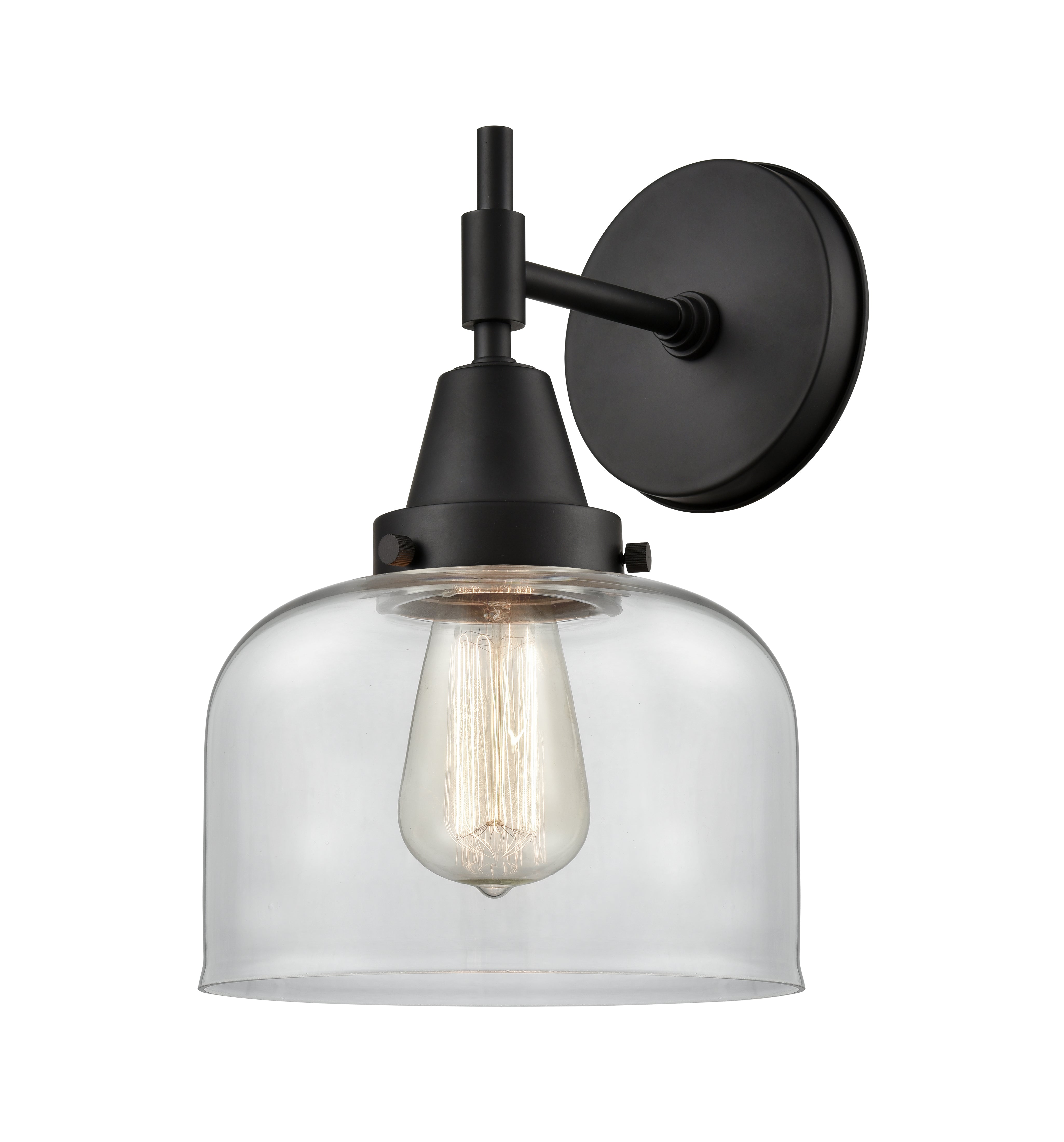Caden Sconce Glass Steel Industrial Design