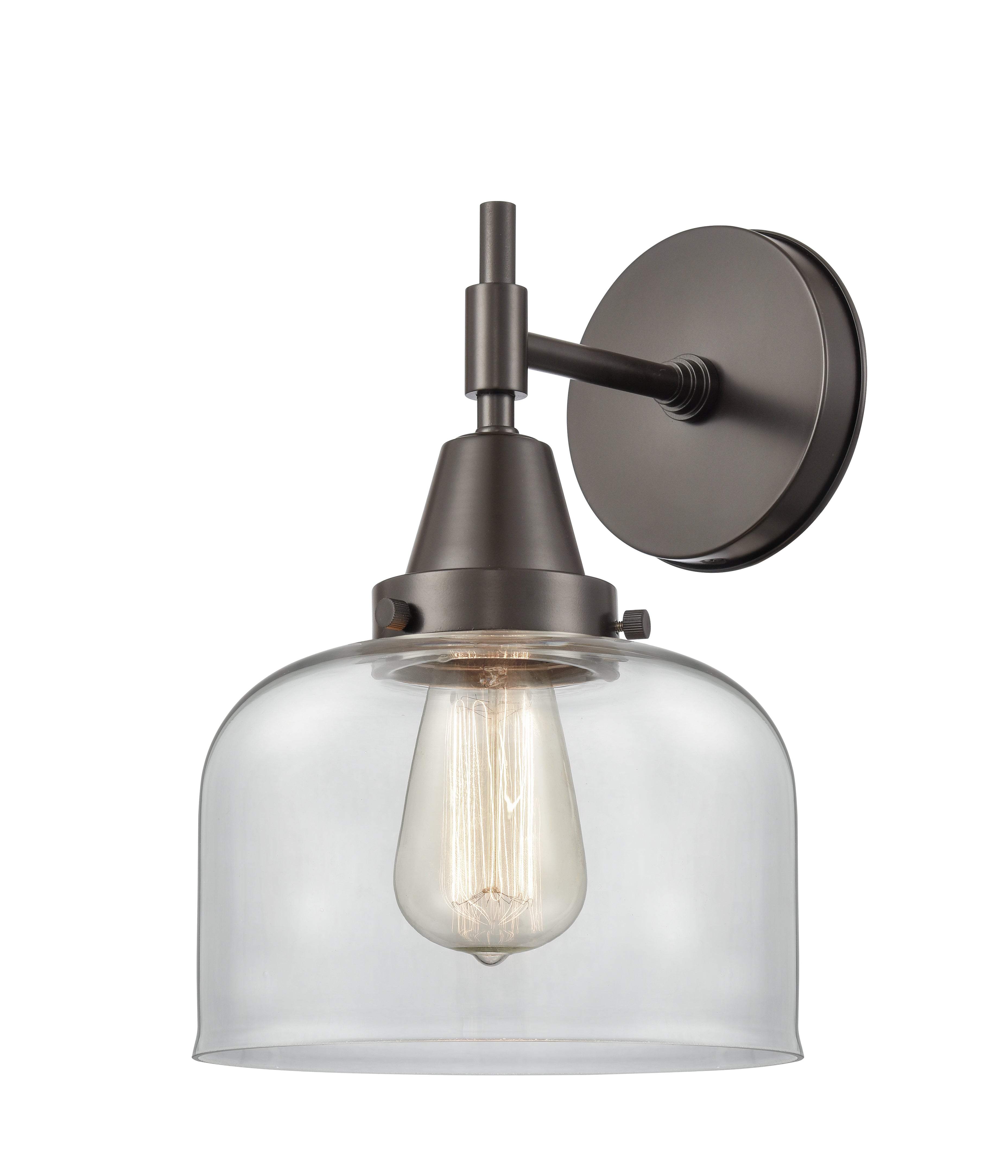 Caden Sconce Glass Steel Industrial Design