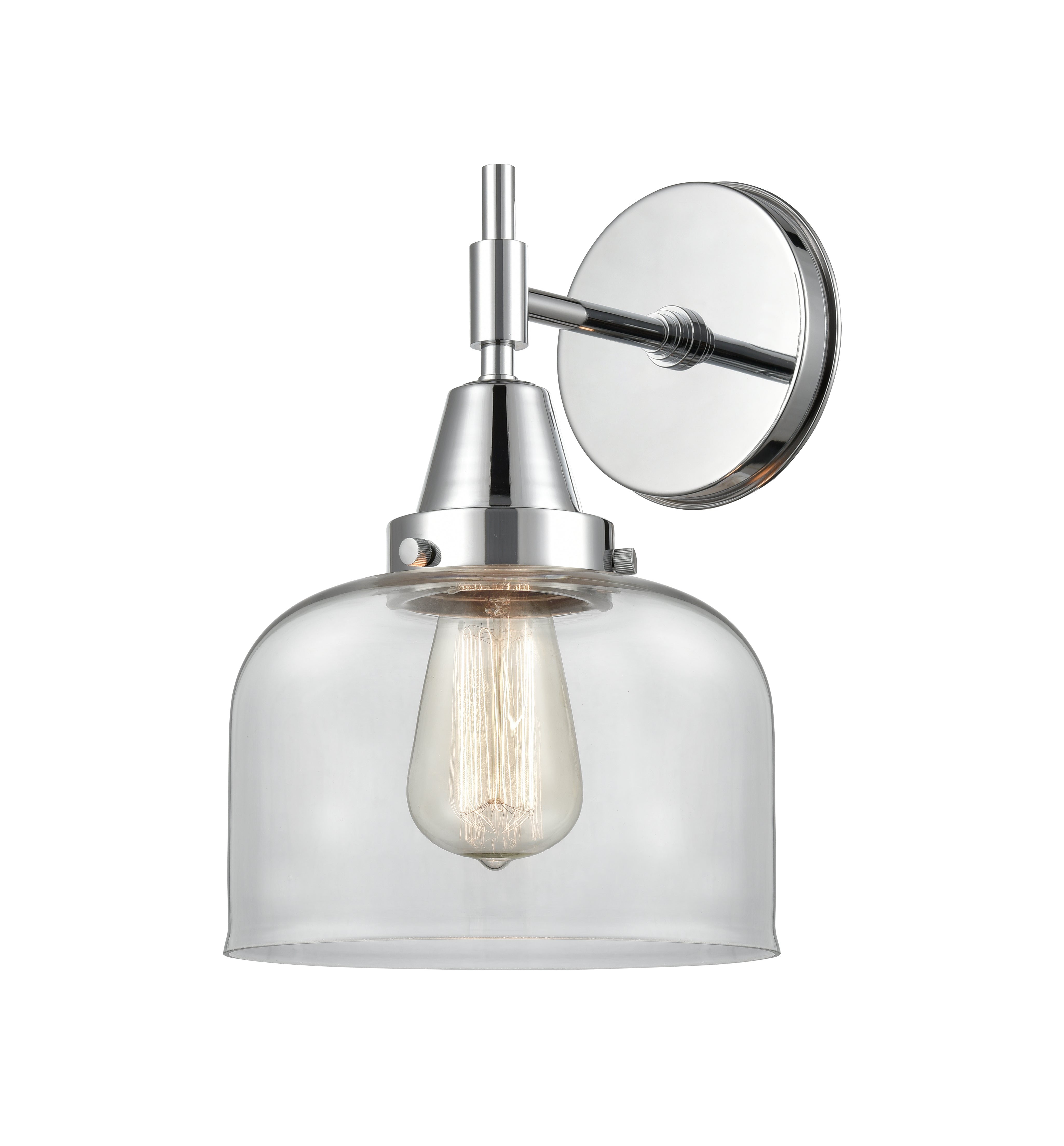Caden Sconce Glass Steel 10.5 Inch Height