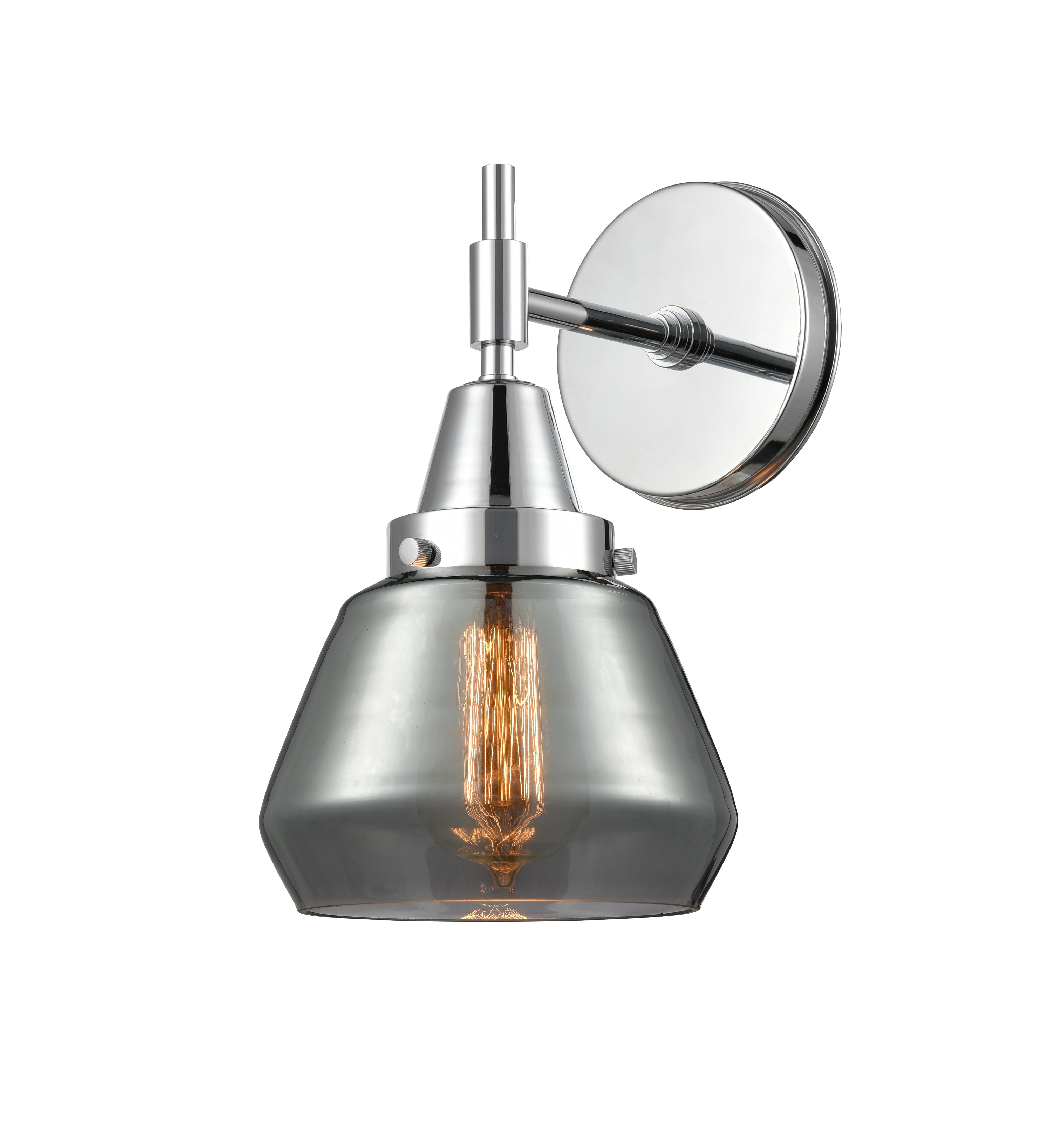Caden Sconce Glass Steel 10.5 Inch Height