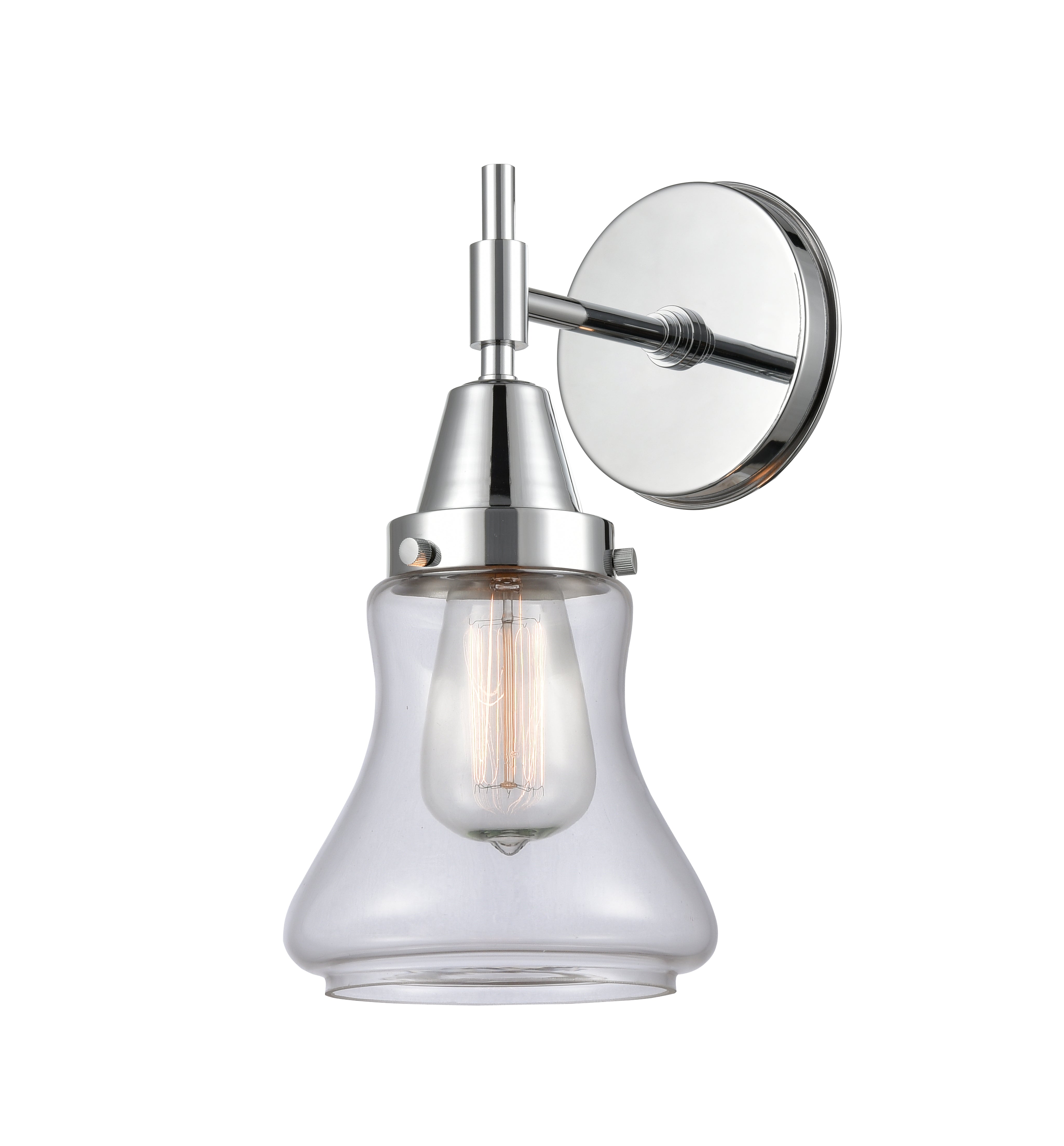 Caden Sconce Glass Steel Industrial