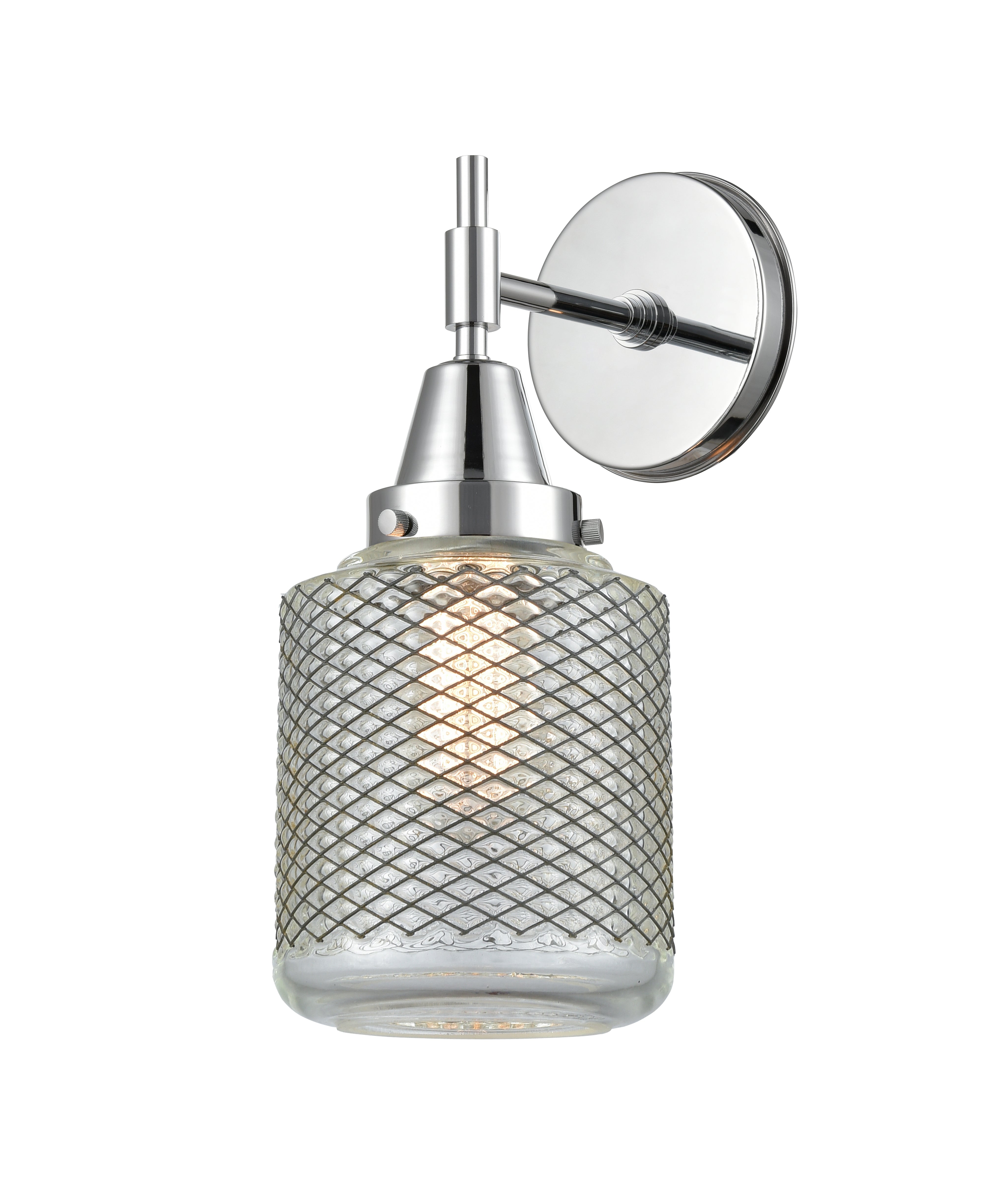 Caden Sconce Glass Steel 11.5 Inch