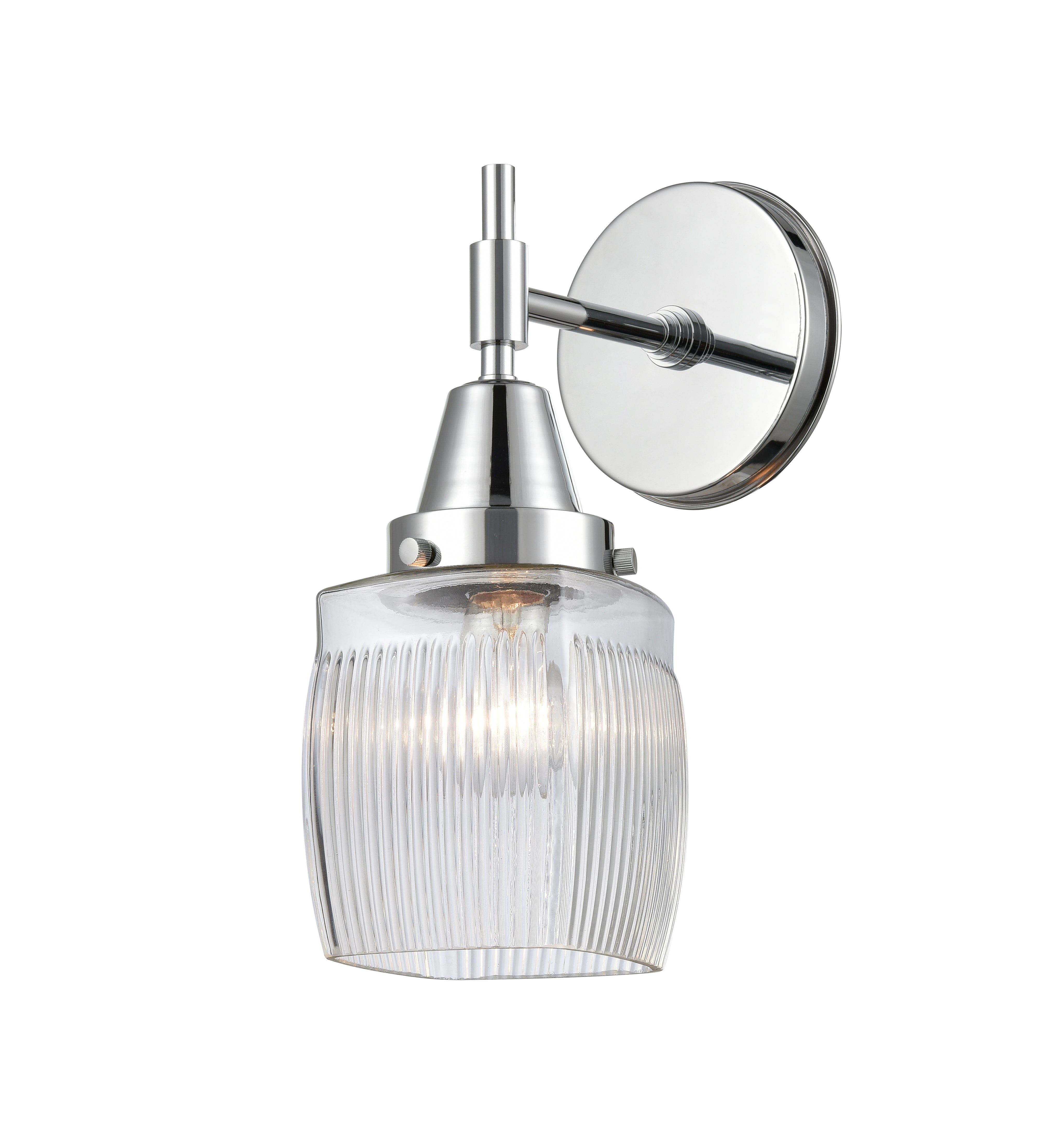 Caden Sconce Glass Steel 6 Inch Width