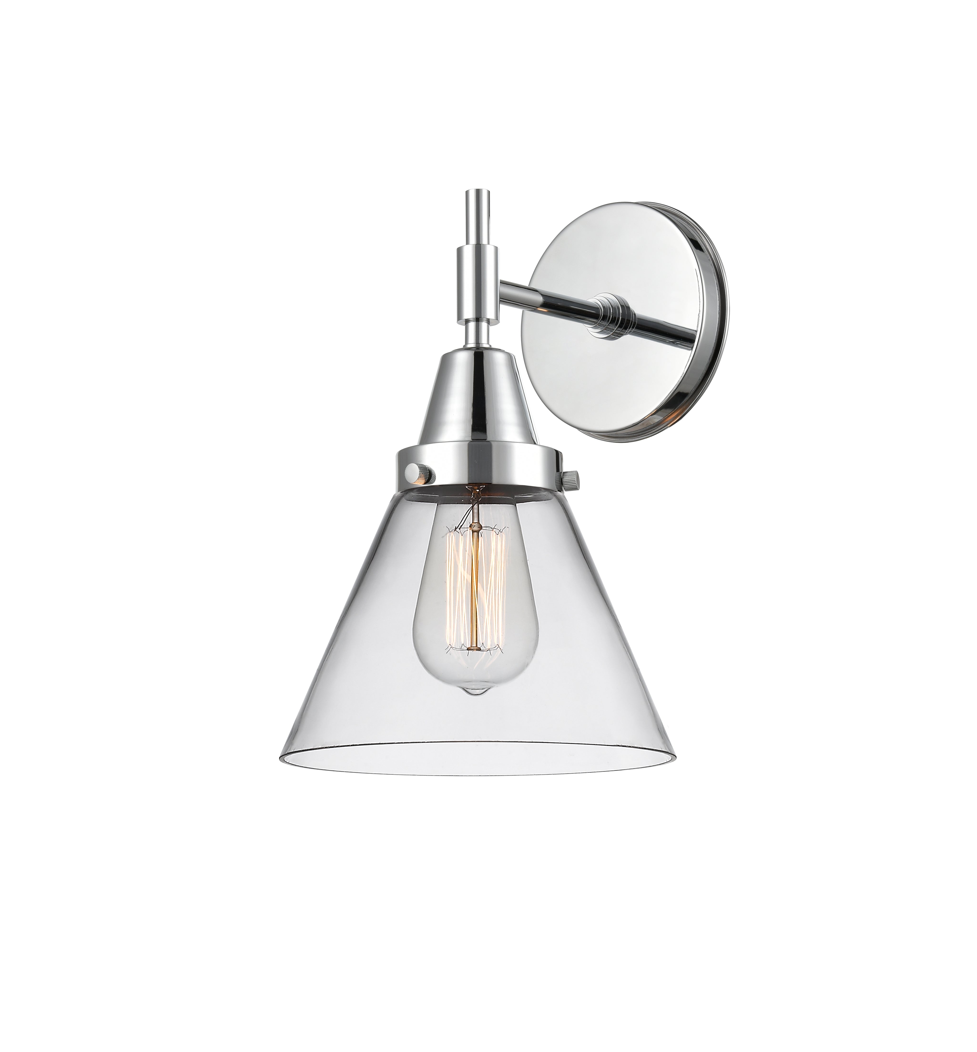 Caden Sconce Glass Steel Dimmable