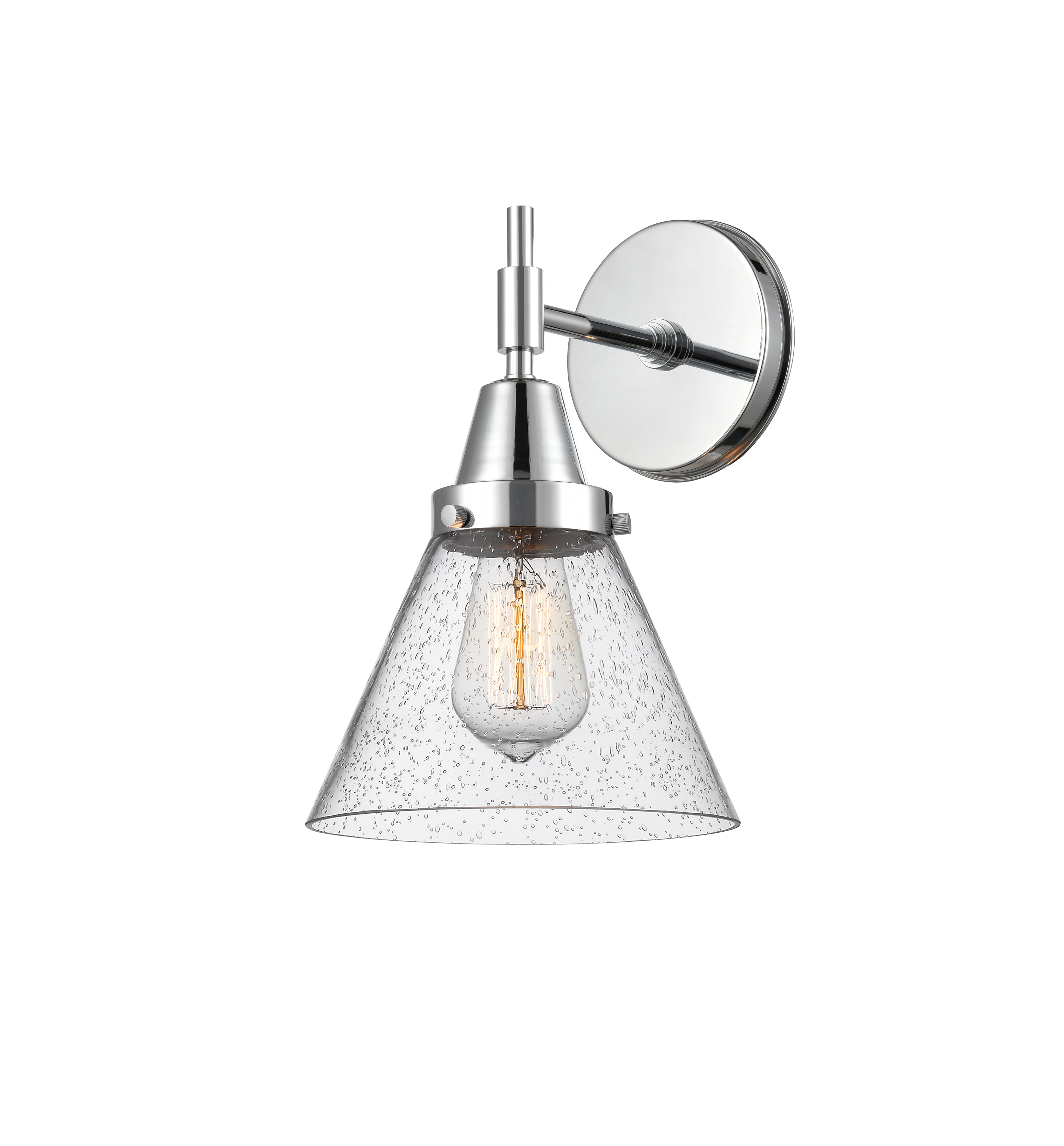 Caden Sconce Glass Steel Dimmable