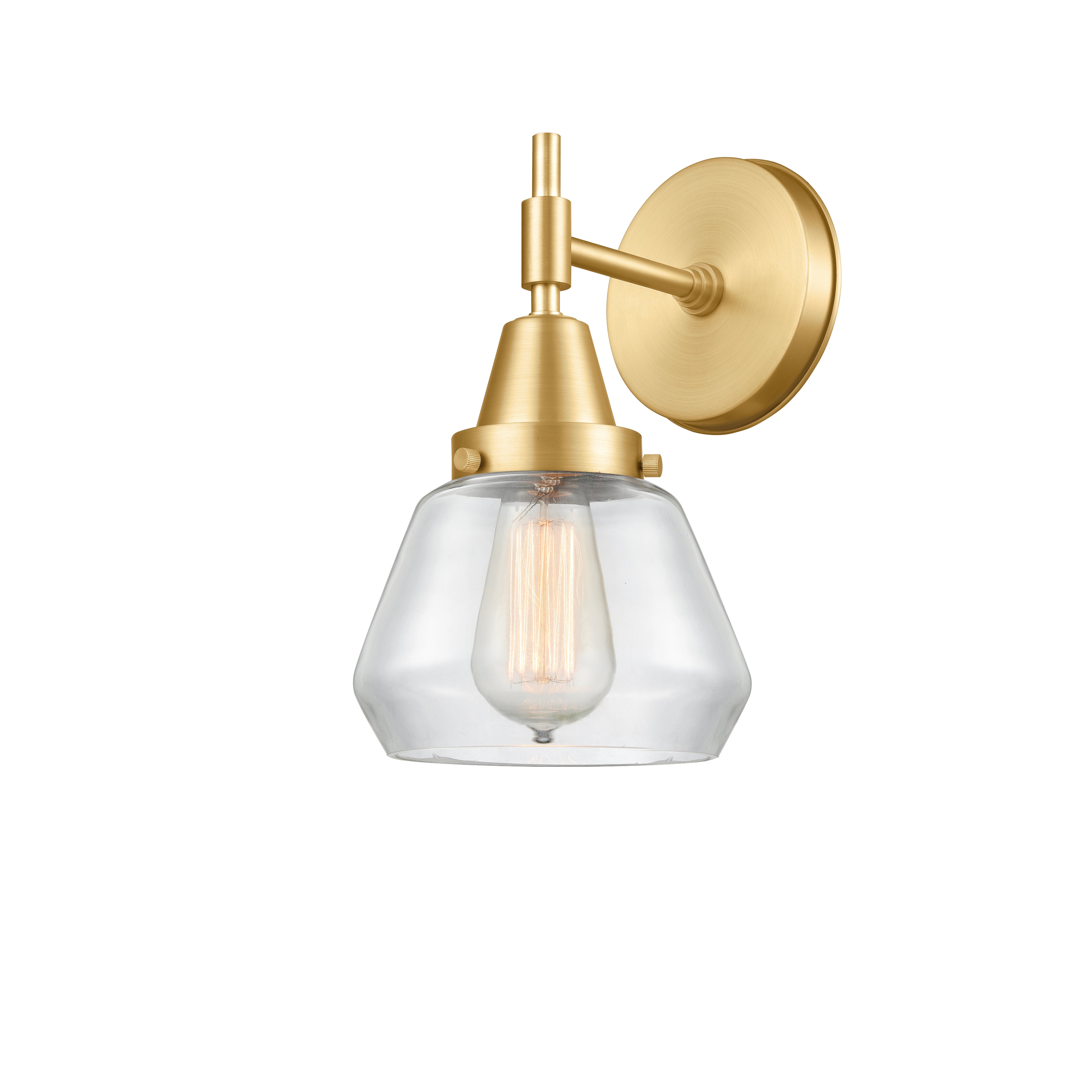 Caden Sconce Glass Steel 10.5 Inch Height