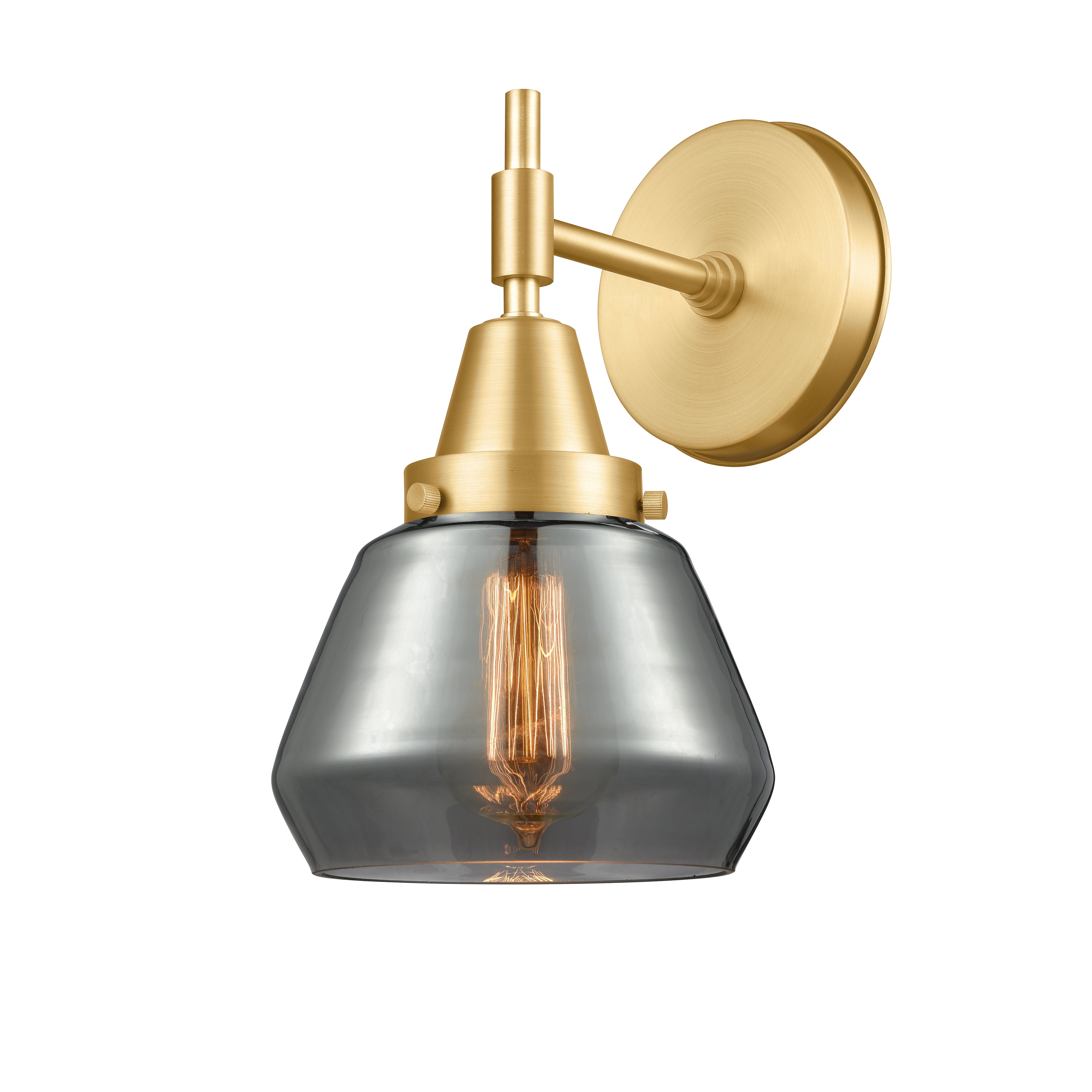 Caden Sconce Glass Steel 10.5 Inch Height