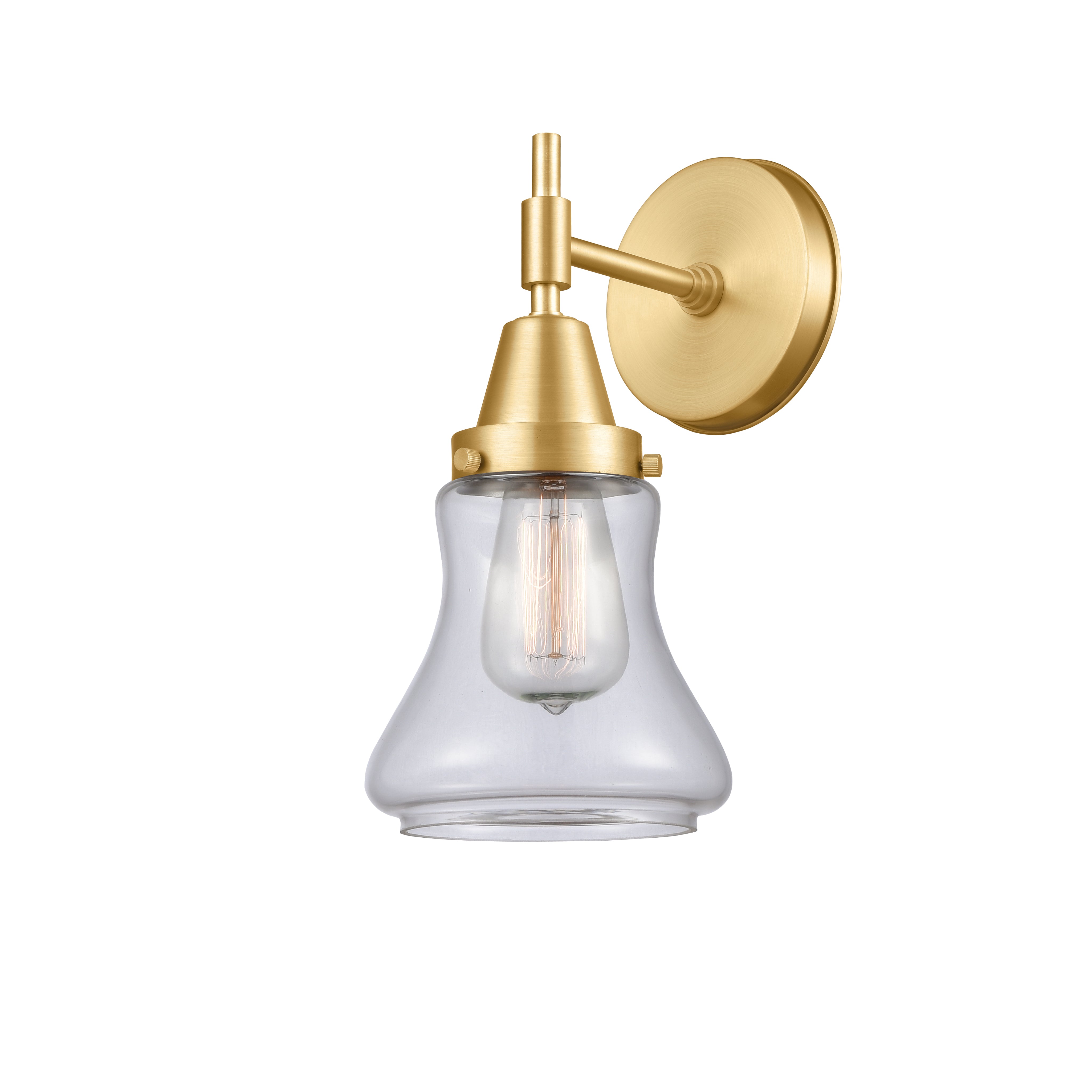 Caden Sconce Glass Steel Industrial