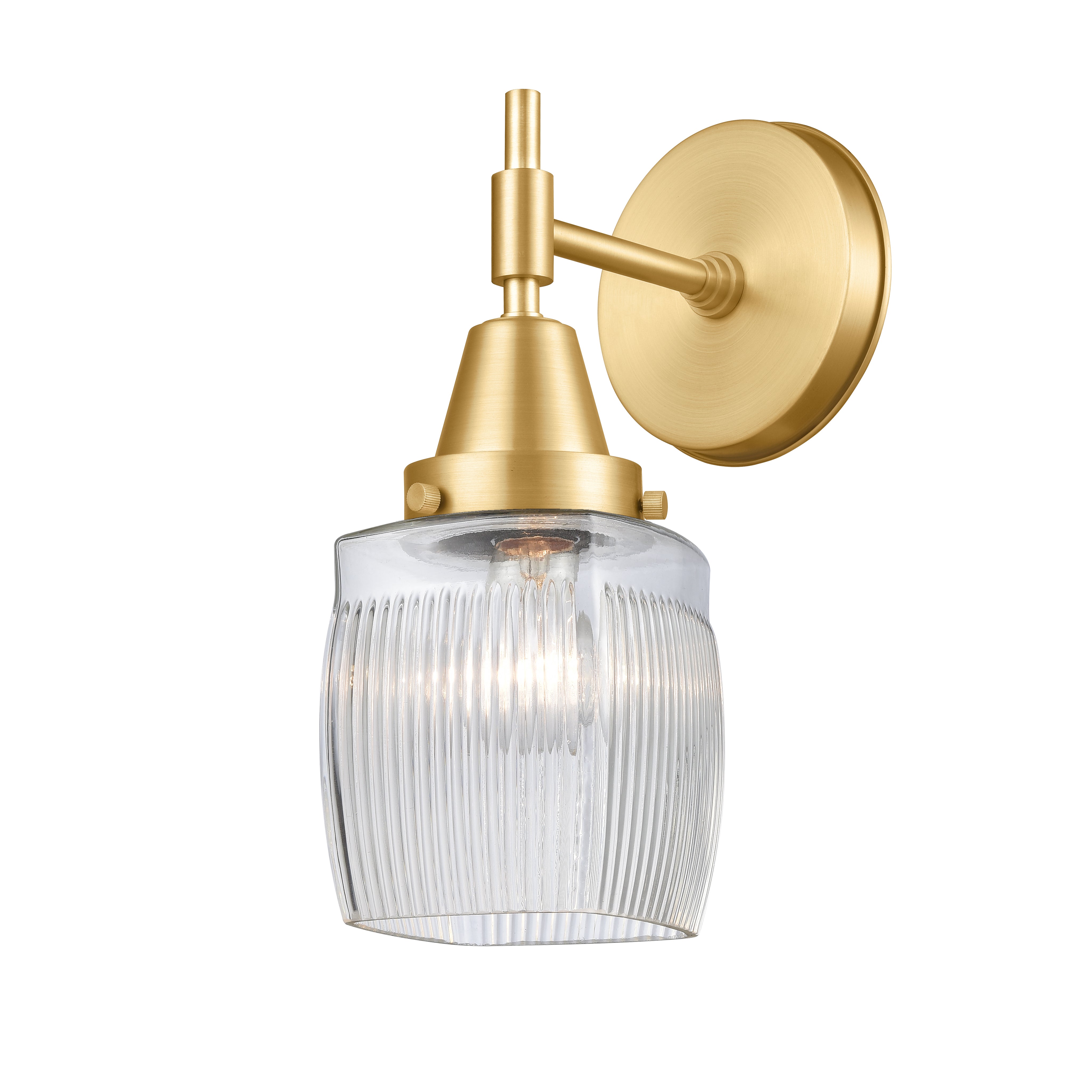 Caden Sconce Glass Steel 6 Inch Width