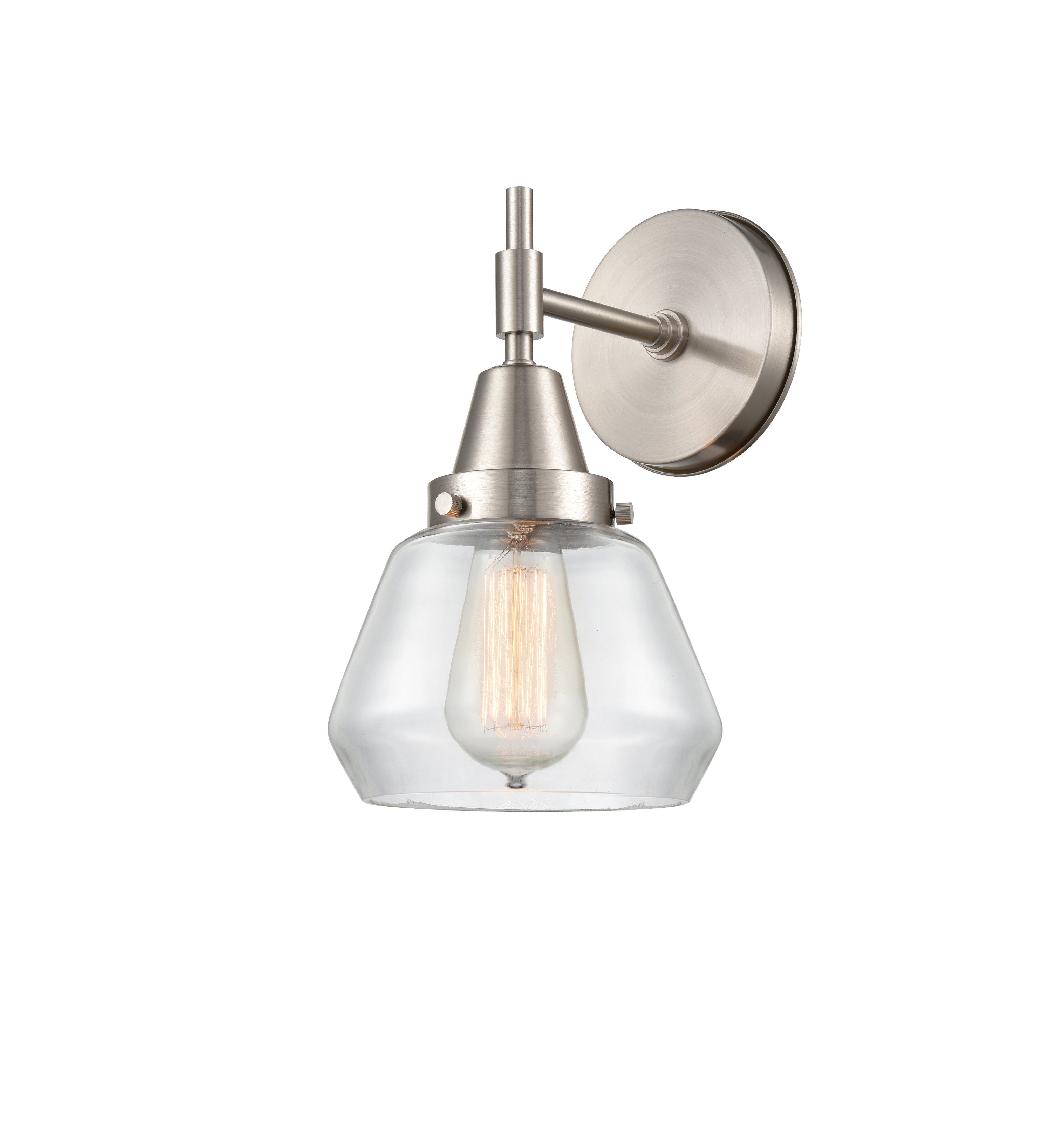 Caden Sconce Glass Steel 10.5 Inch Height