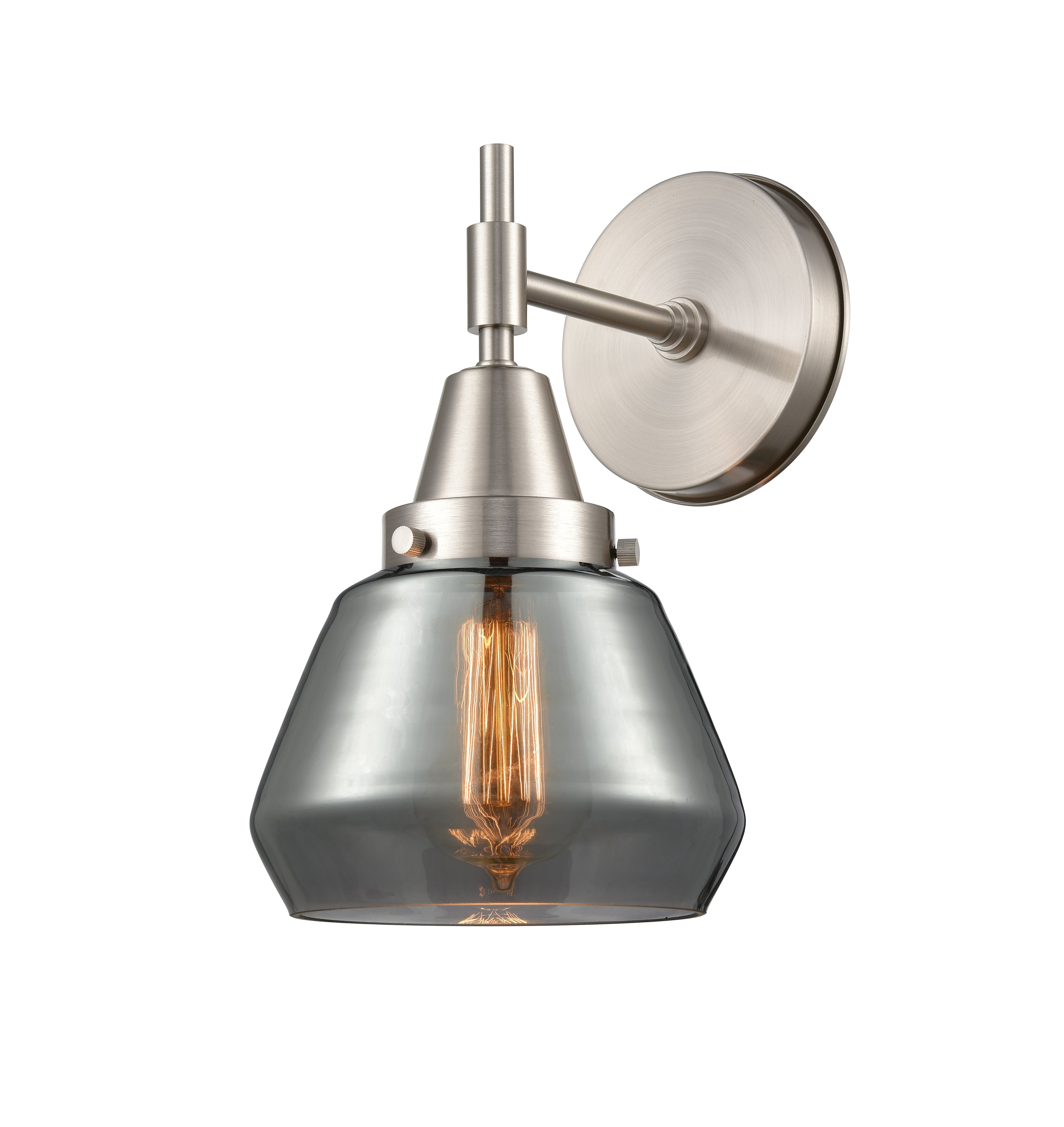 Caden Sconce Glass Steel 10.5 Inch Height