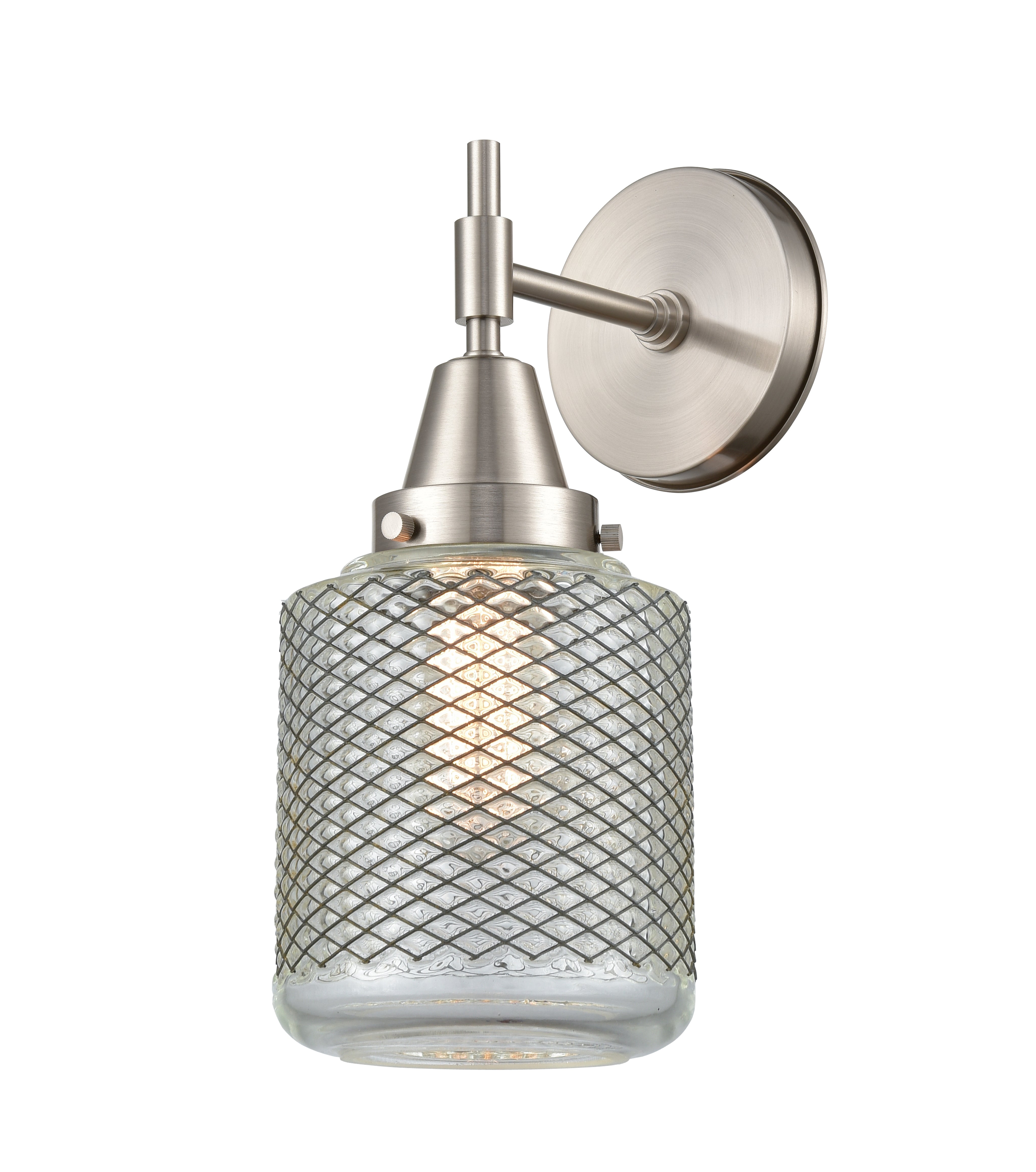 Caden Sconce Glass Steel 11.5 Inch