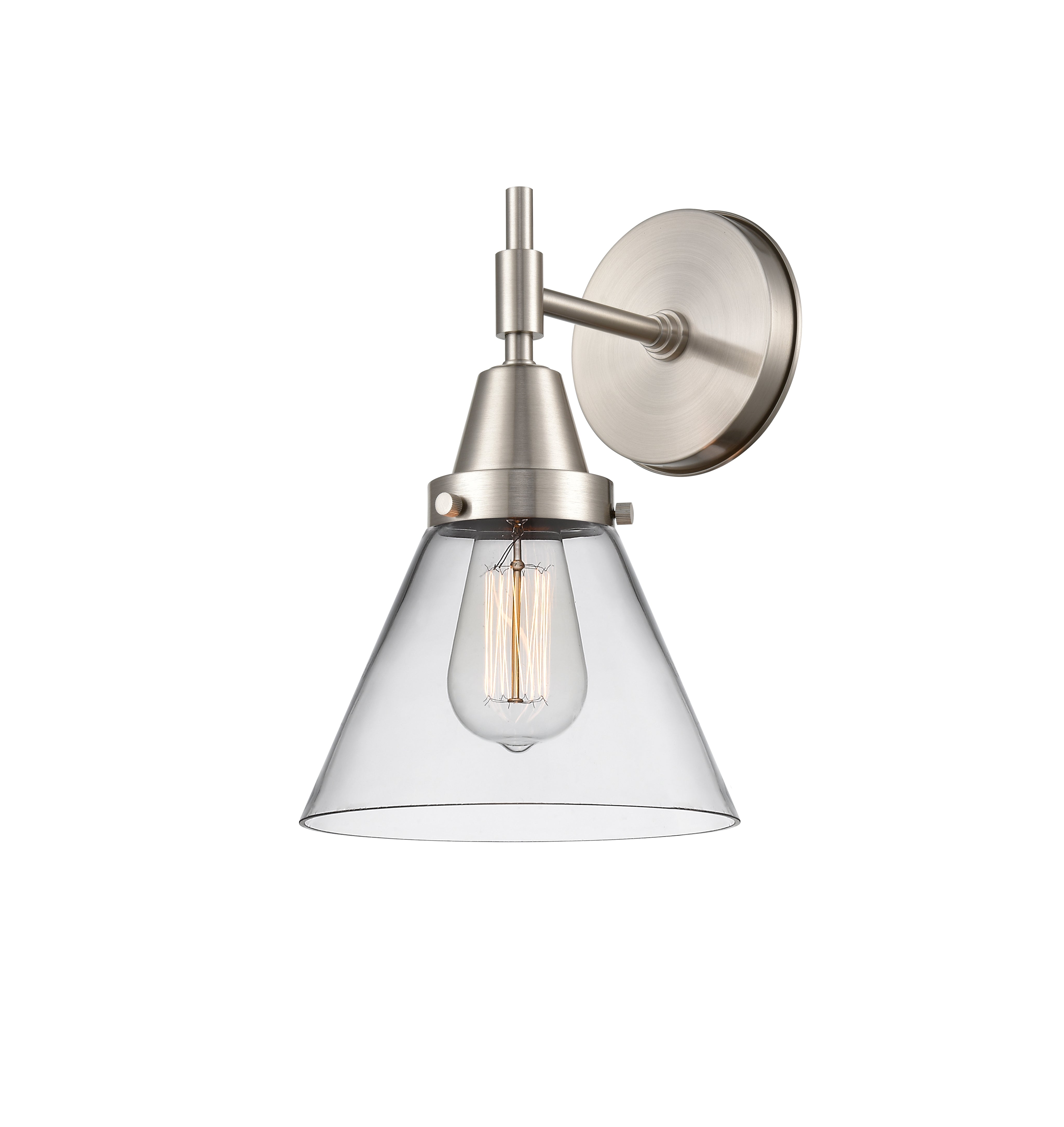 Caden Sconce Glass Steel Dimmable