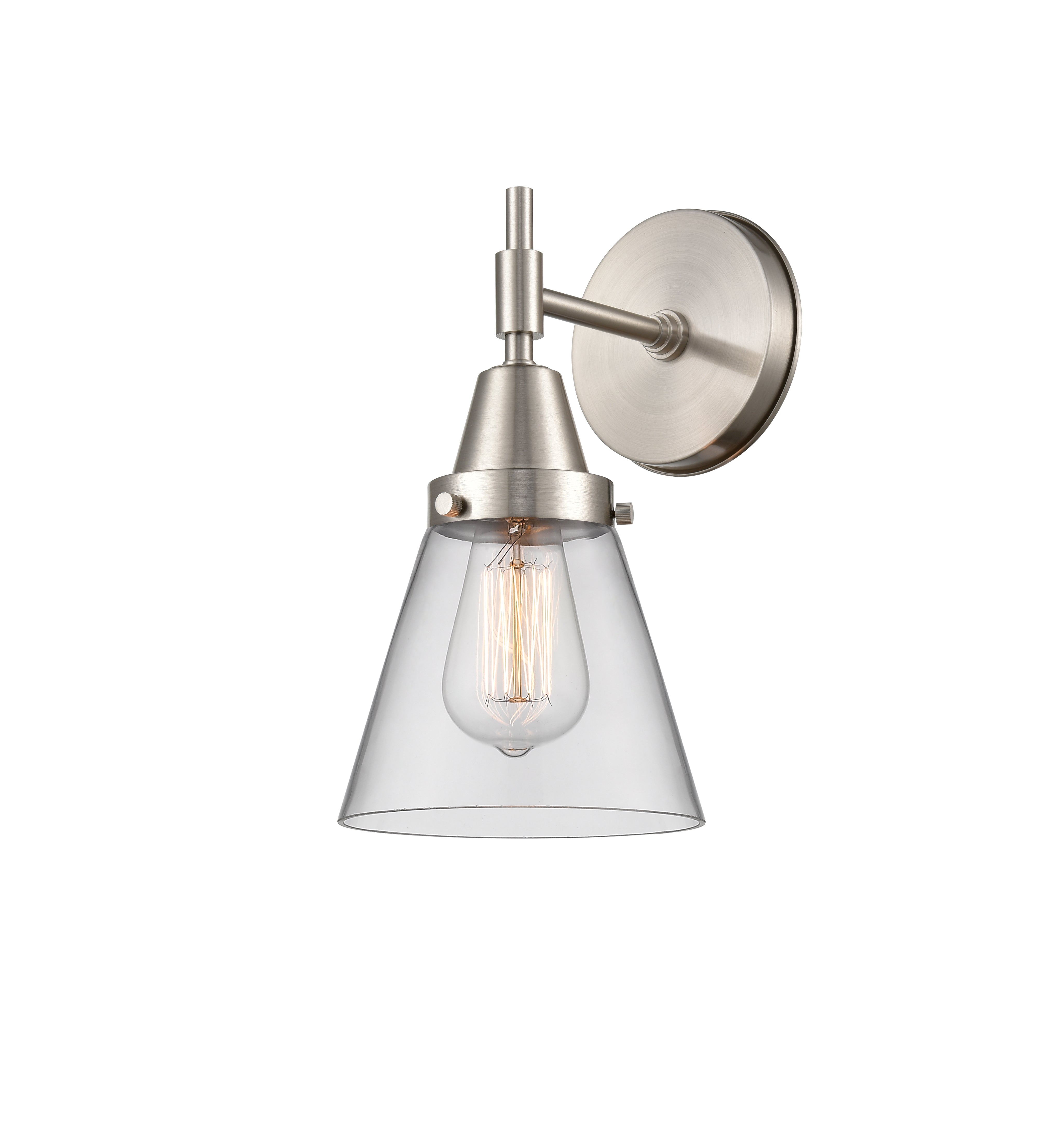 Caden Sconce Glass Steel Dimmable 11 Inch