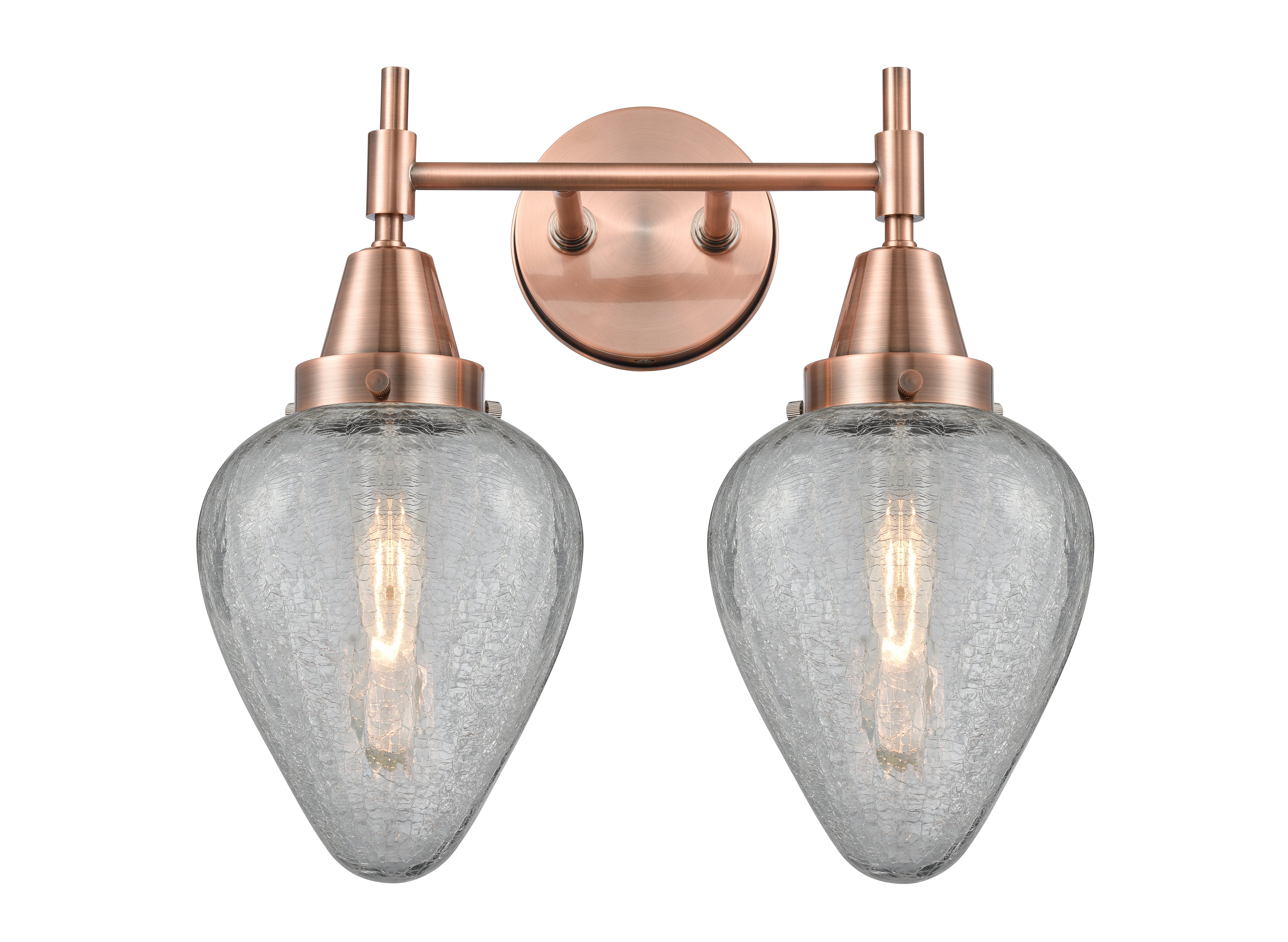 Caden Bath Vanity Light Steel Glass 15.25