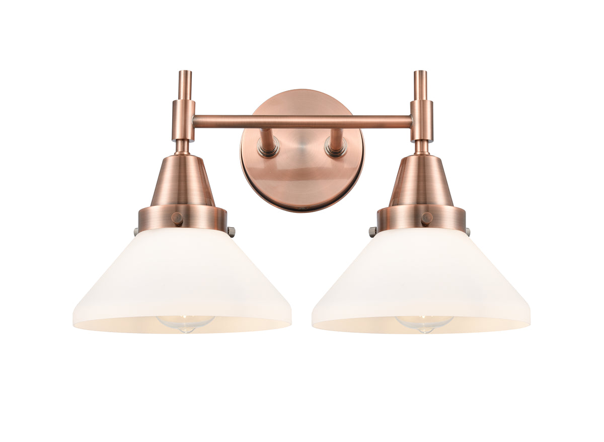Caden 17-Inch 2-Light Bath Vanity Light Cone Shade