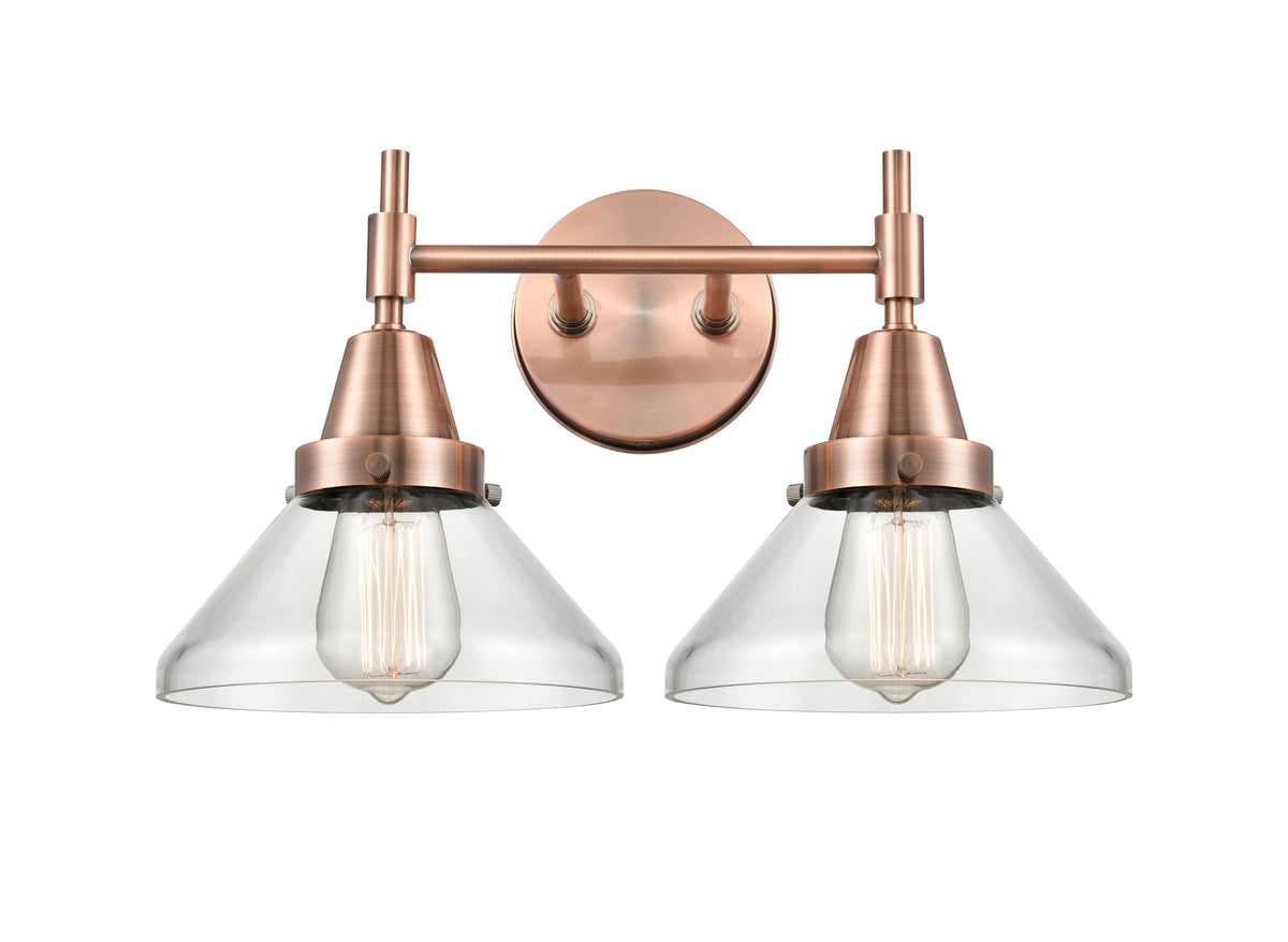 Caden 17-Inch 2-Light Bath Vanity Light Cone Shade