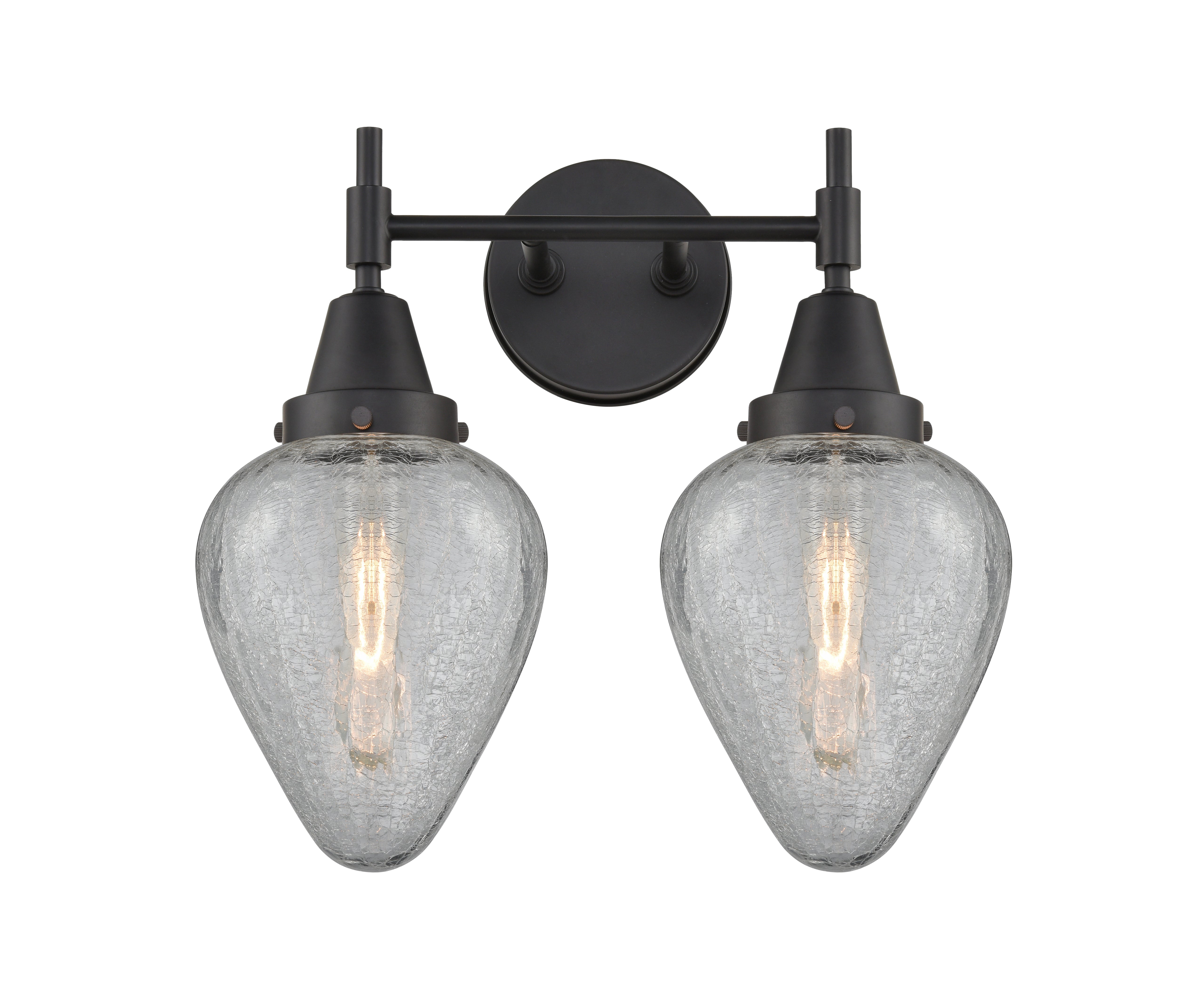 Caden Bath Vanity Light Steel Glass 15.25