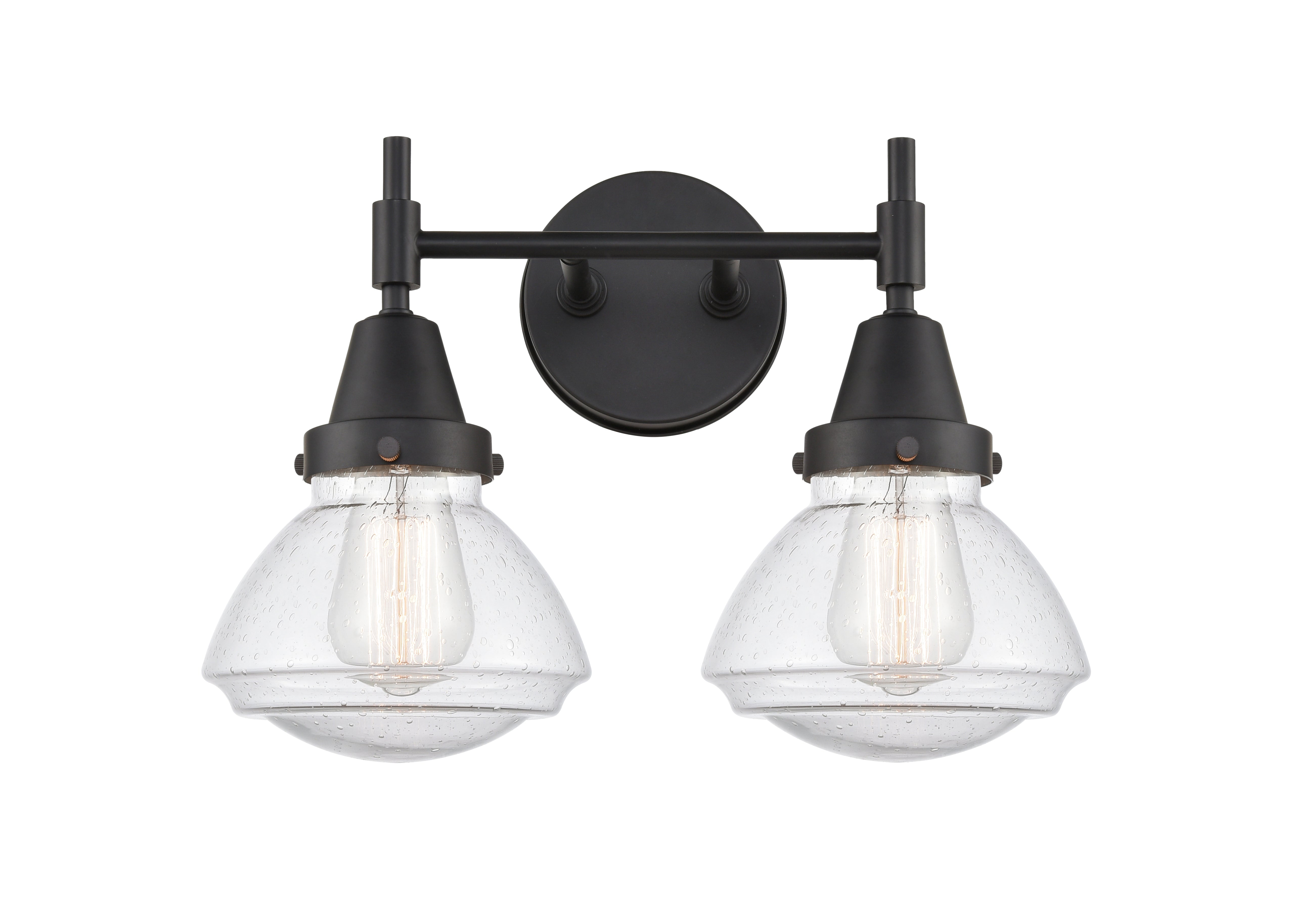 Caden Bath Vanity Light Steel Glass