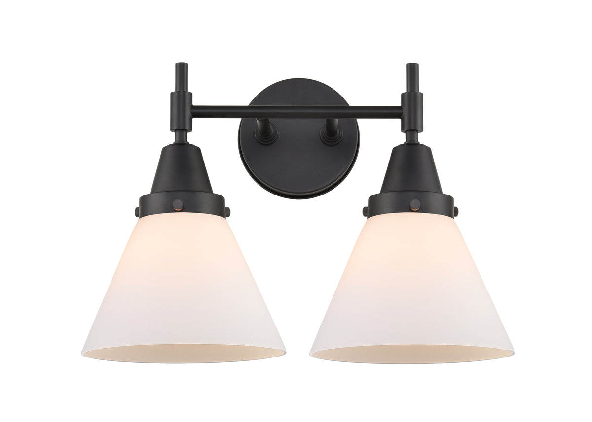 Cone 17-Inch 2-Light Bath Vanity Light 9.125-Inch Extension