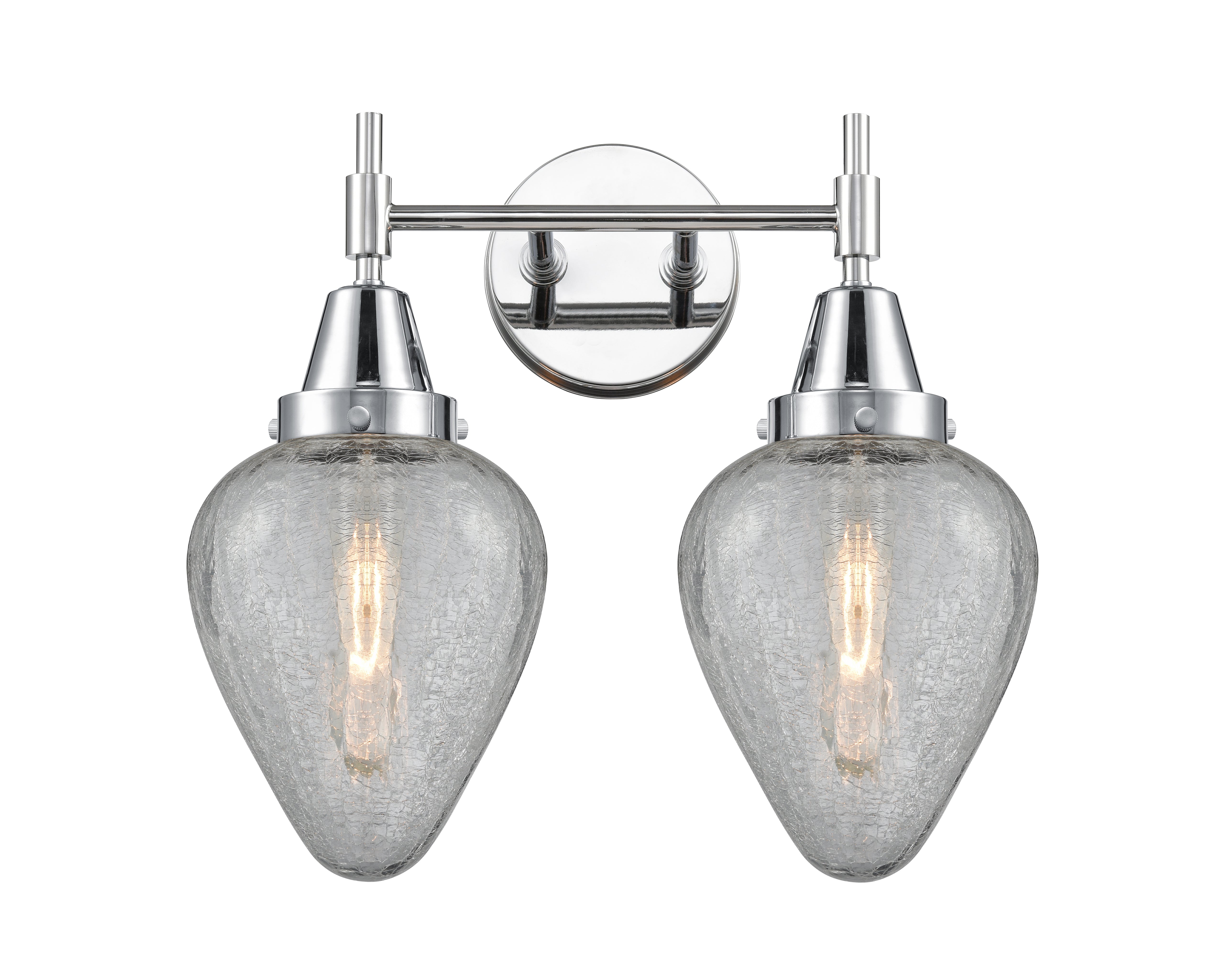 Caden Bath Vanity Light Steel Glass 15.25