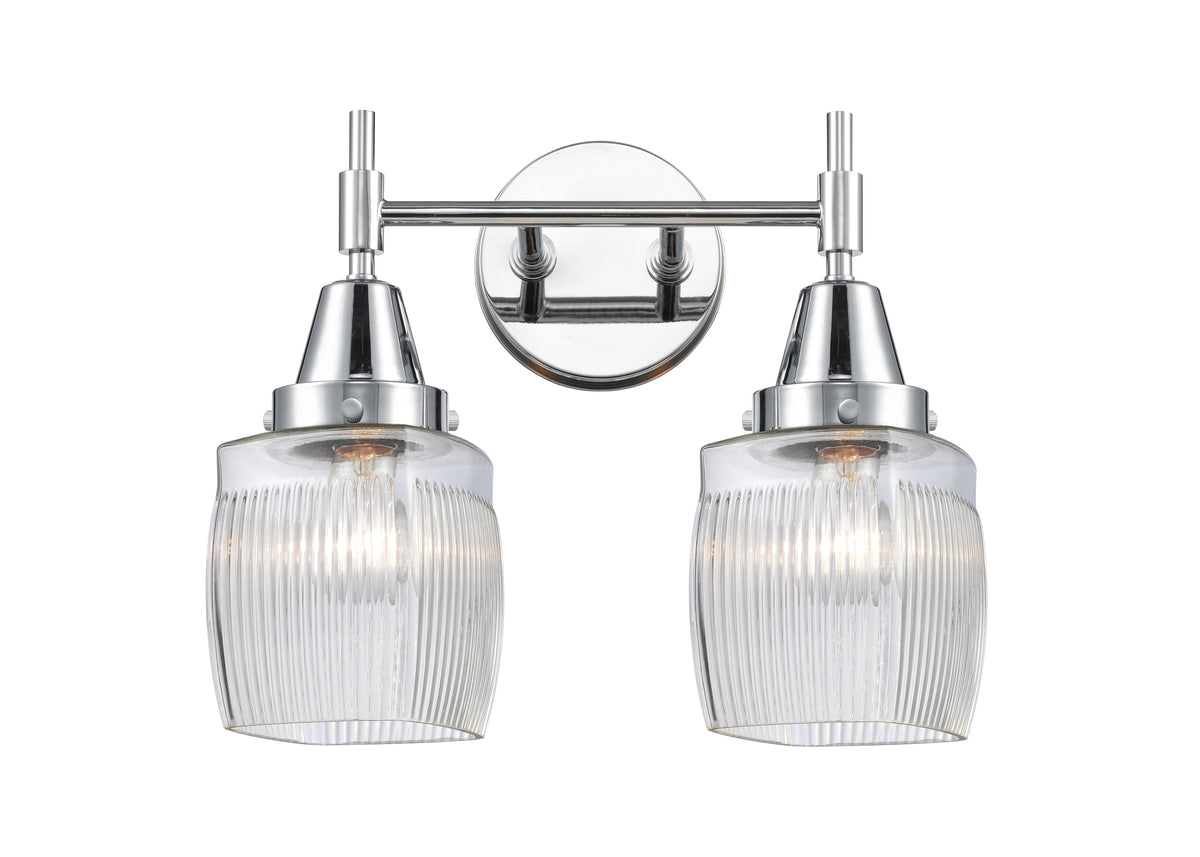 Colton 15-Inch 2-Light Bath Vanity Light 8-Inch Extension