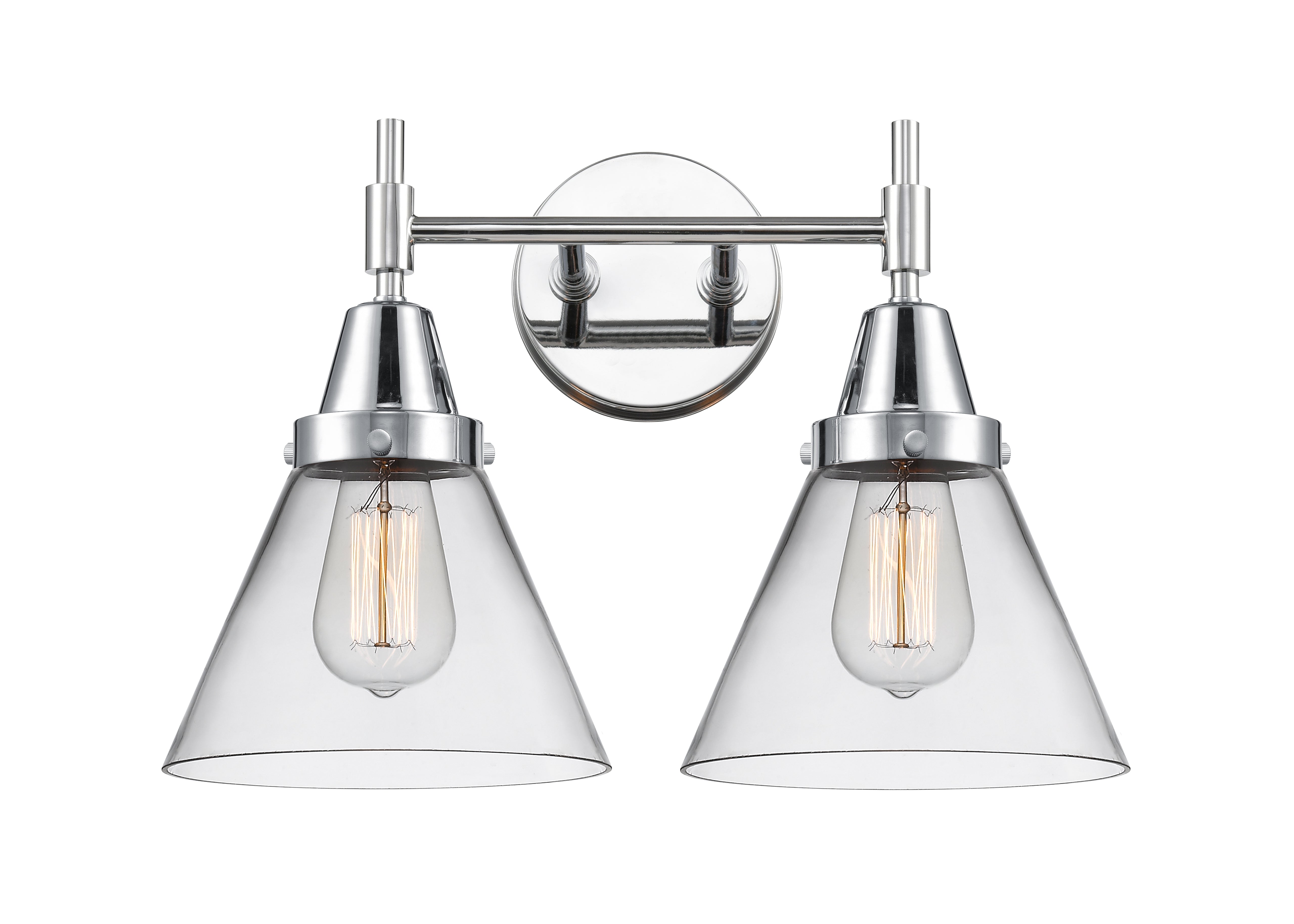 Caden Bath Vanity Light Glass Steel