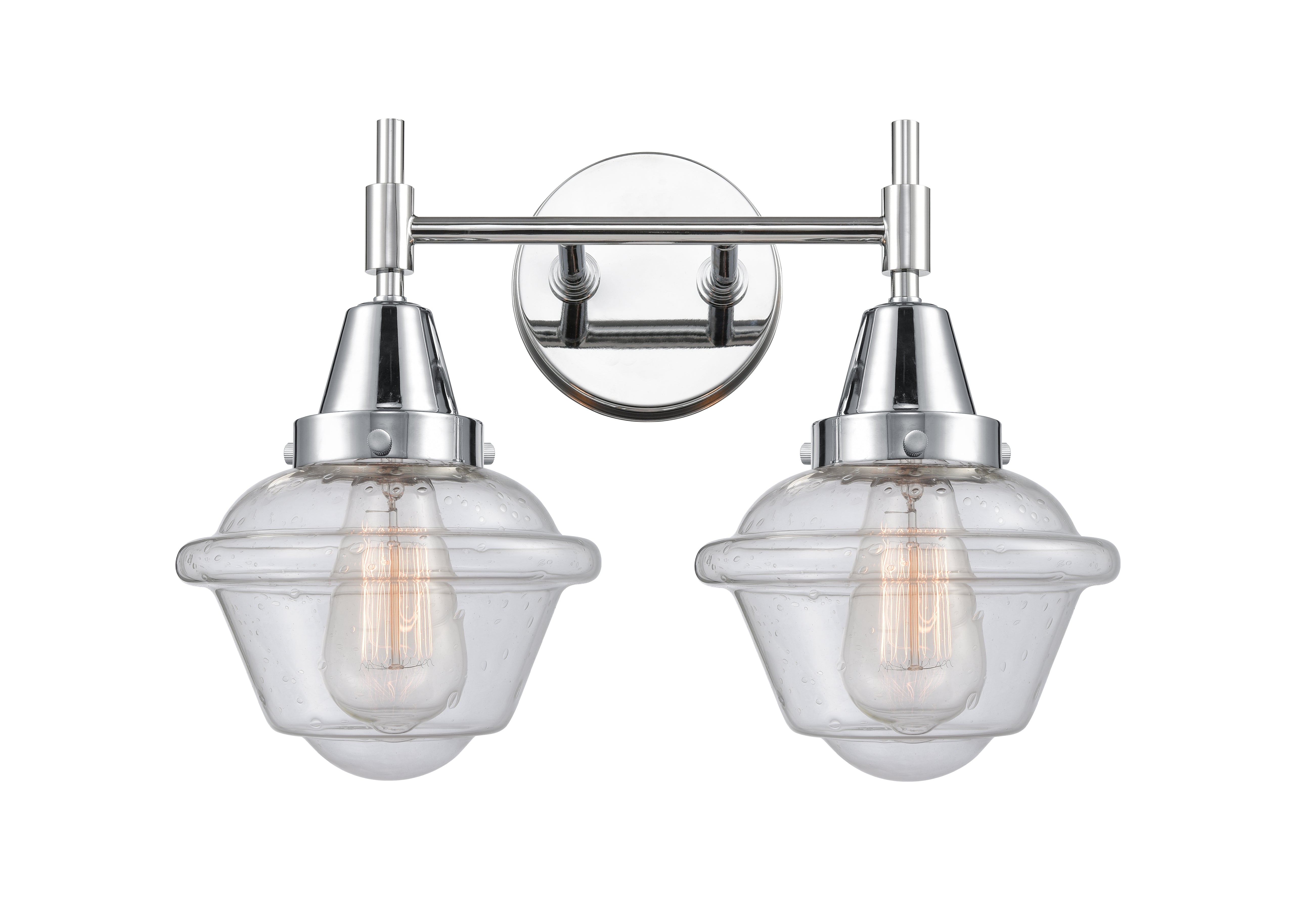 Caden Bath Vanity Light Glass Steel 11 Inch