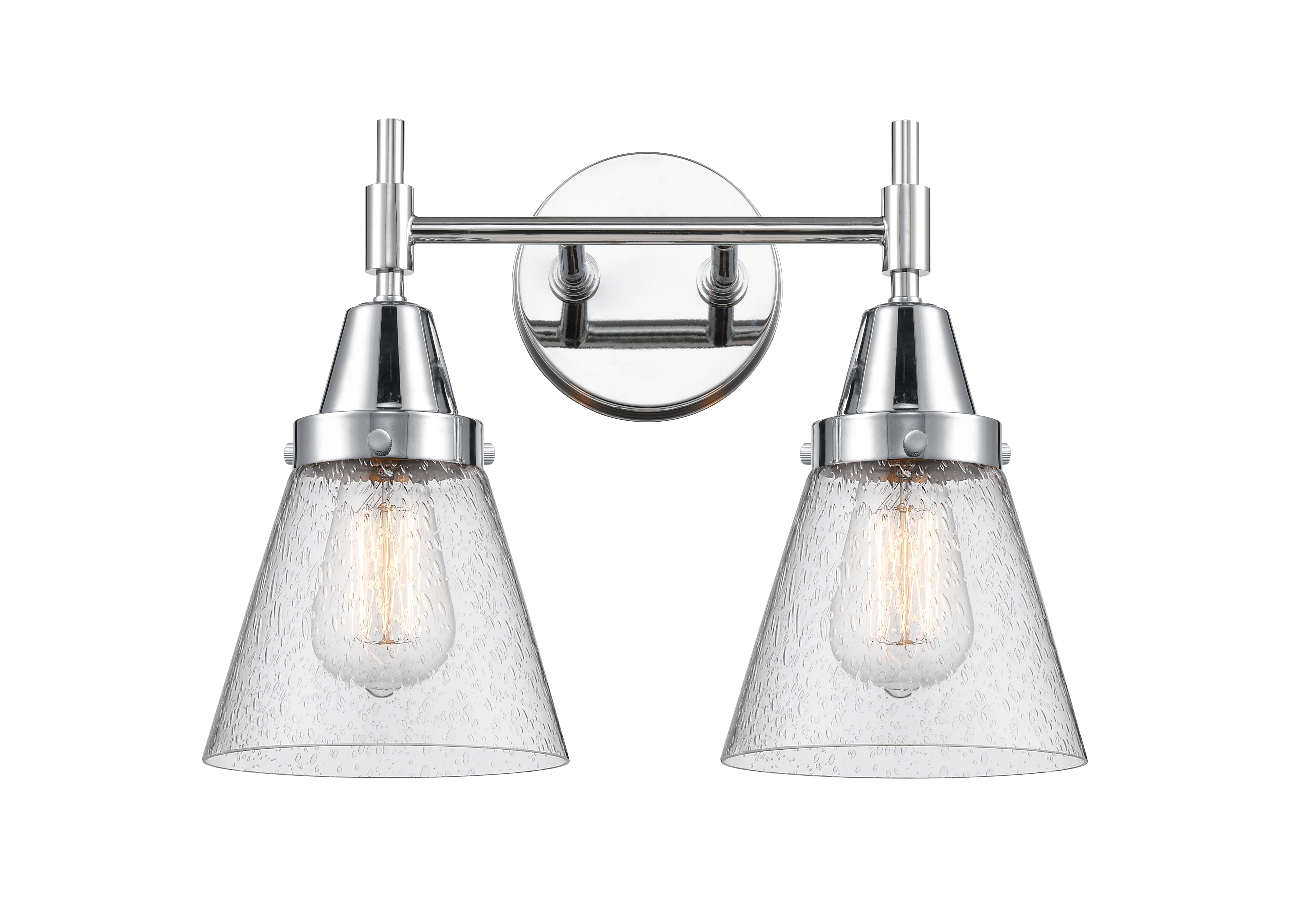 Caden Bath Vanity Light Glass Steel 11 Inch