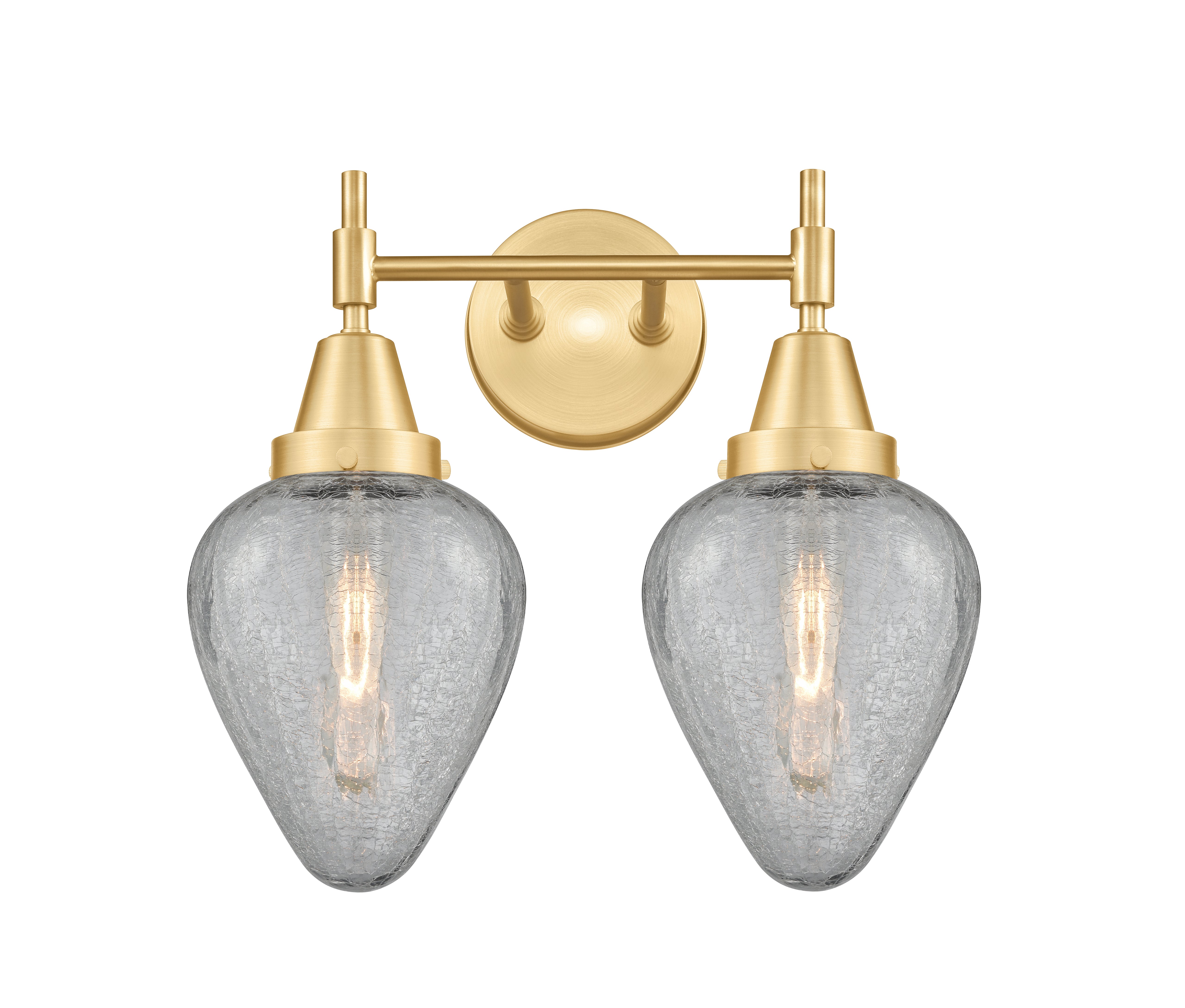 Caden Bath Vanity Light Steel Glass 15.25