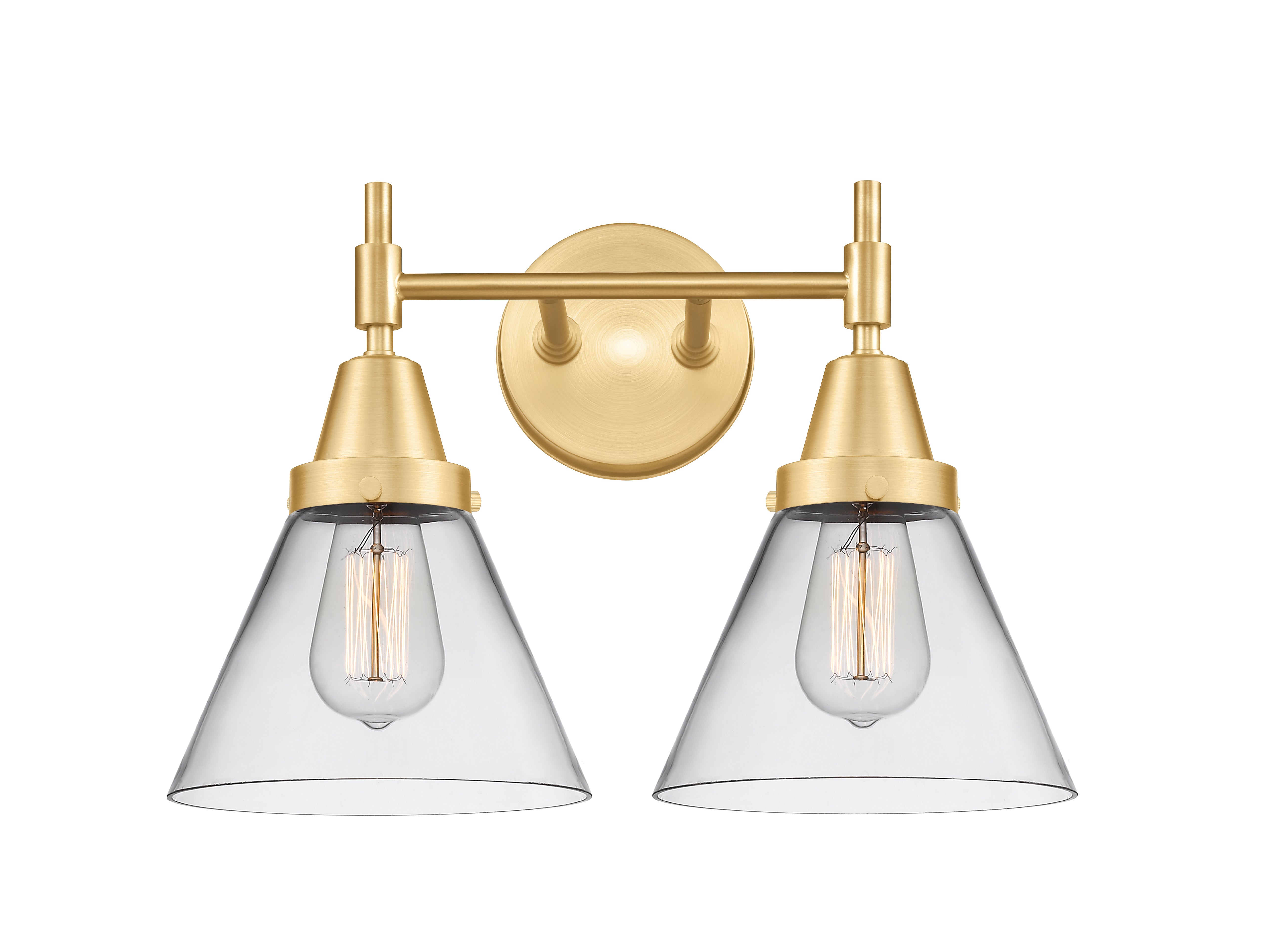 Caden Bath Vanity Light Glass Steel