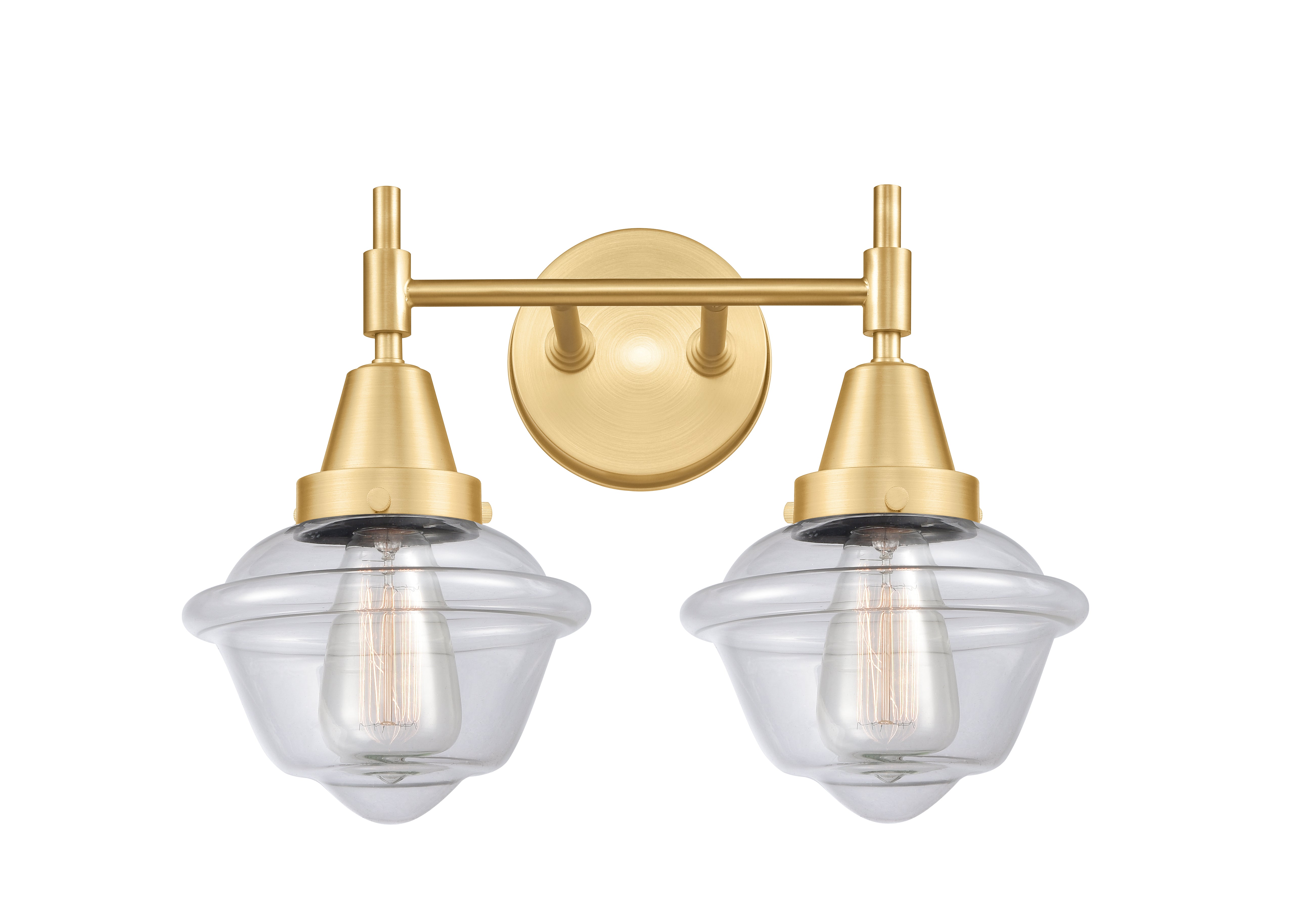 Caden Bath Vanity Light Glass Steel 11 Inch