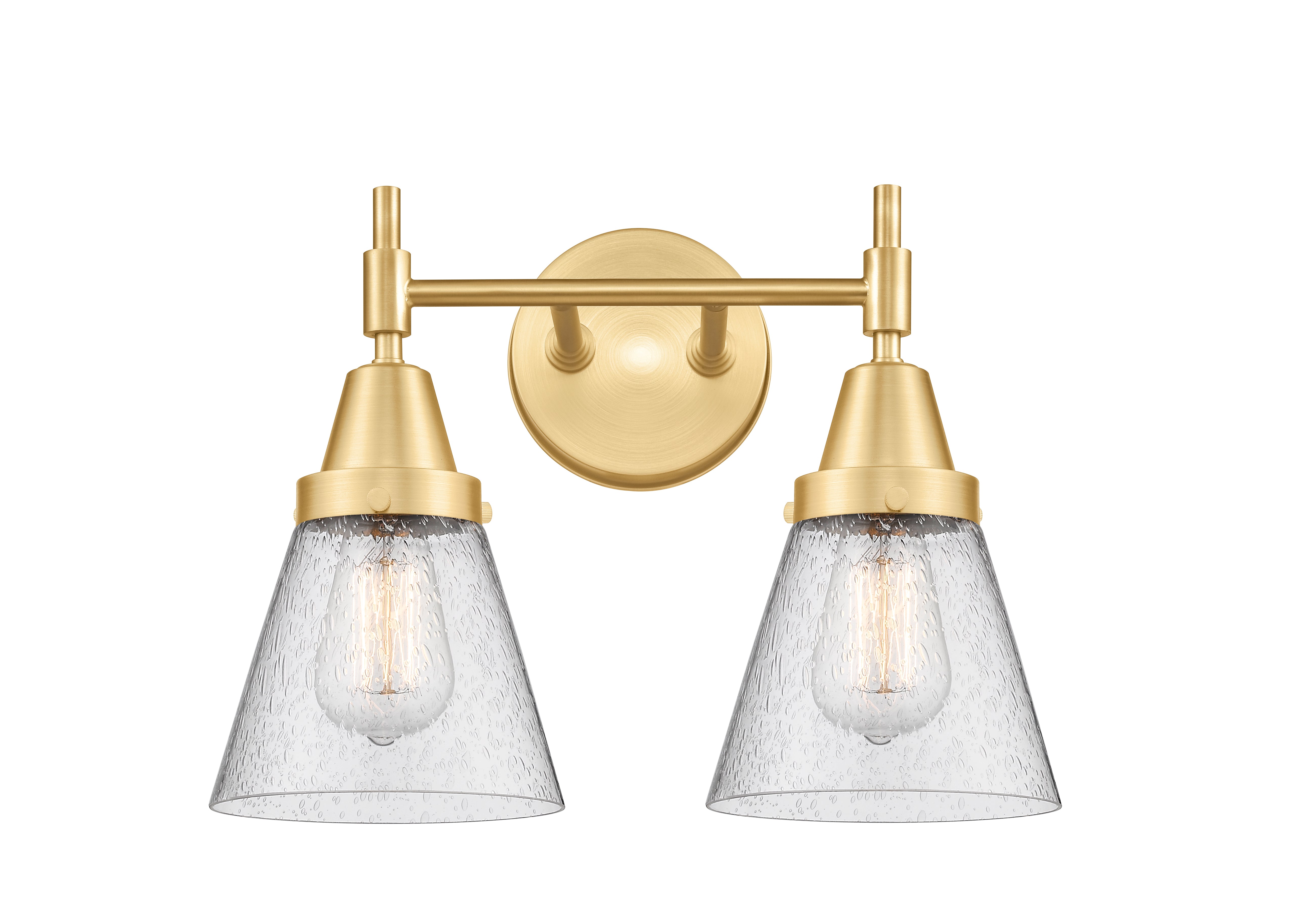 Caden Bath Vanity Light Glass Steel Dimmable
