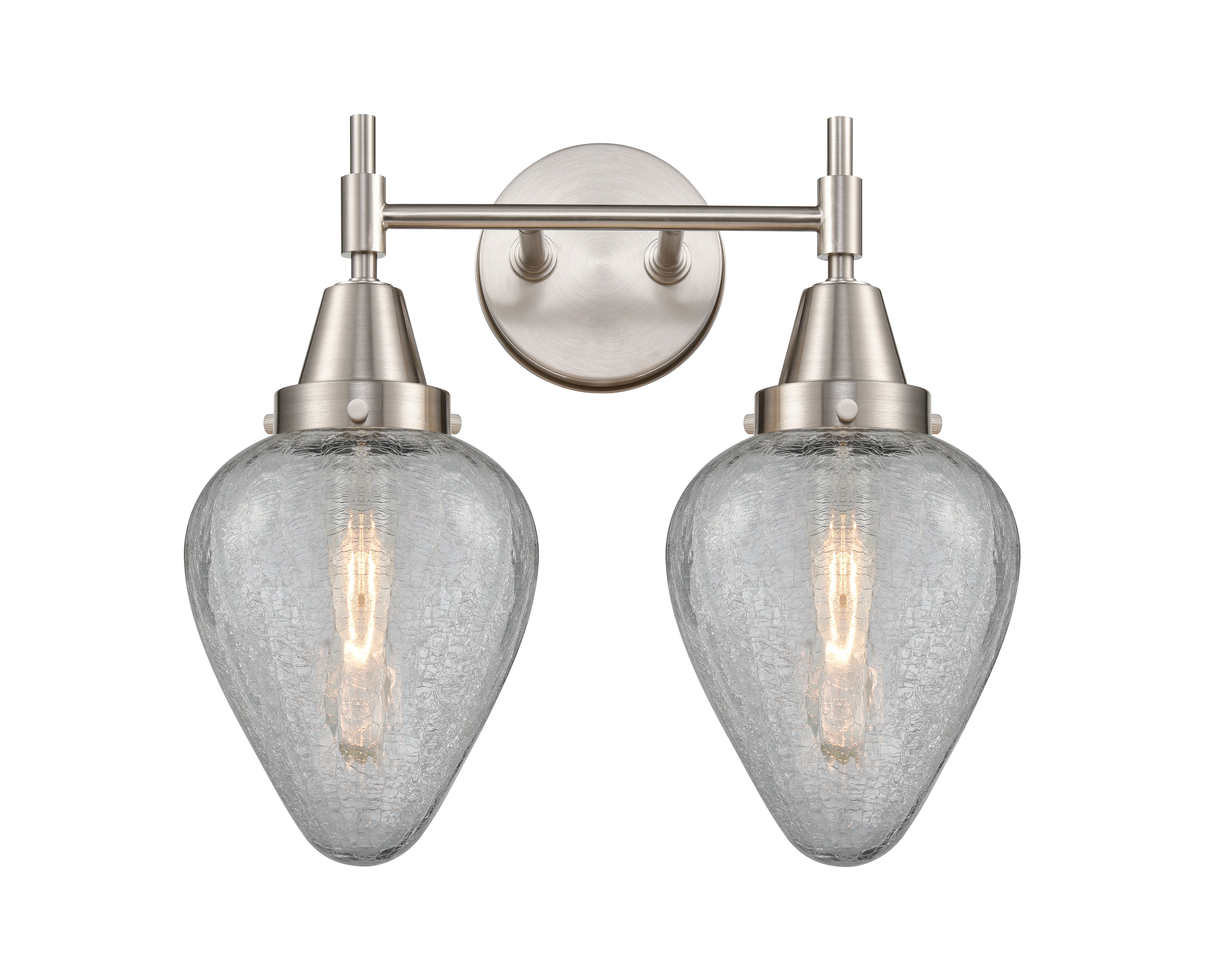 Caden Bath Vanity Light Steel Glass 15.25
