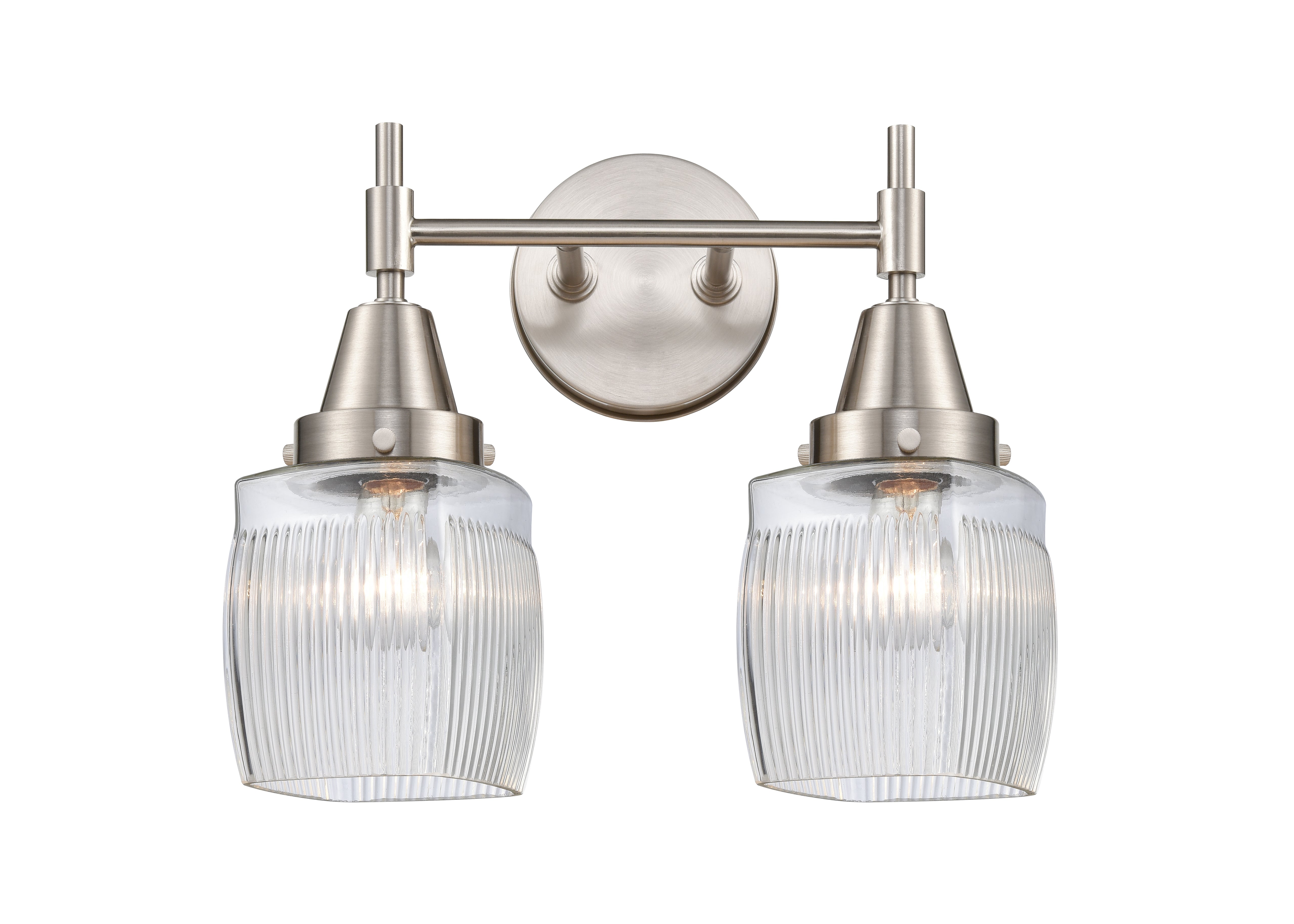 Caden Bath Vanity Light Glass Steel
