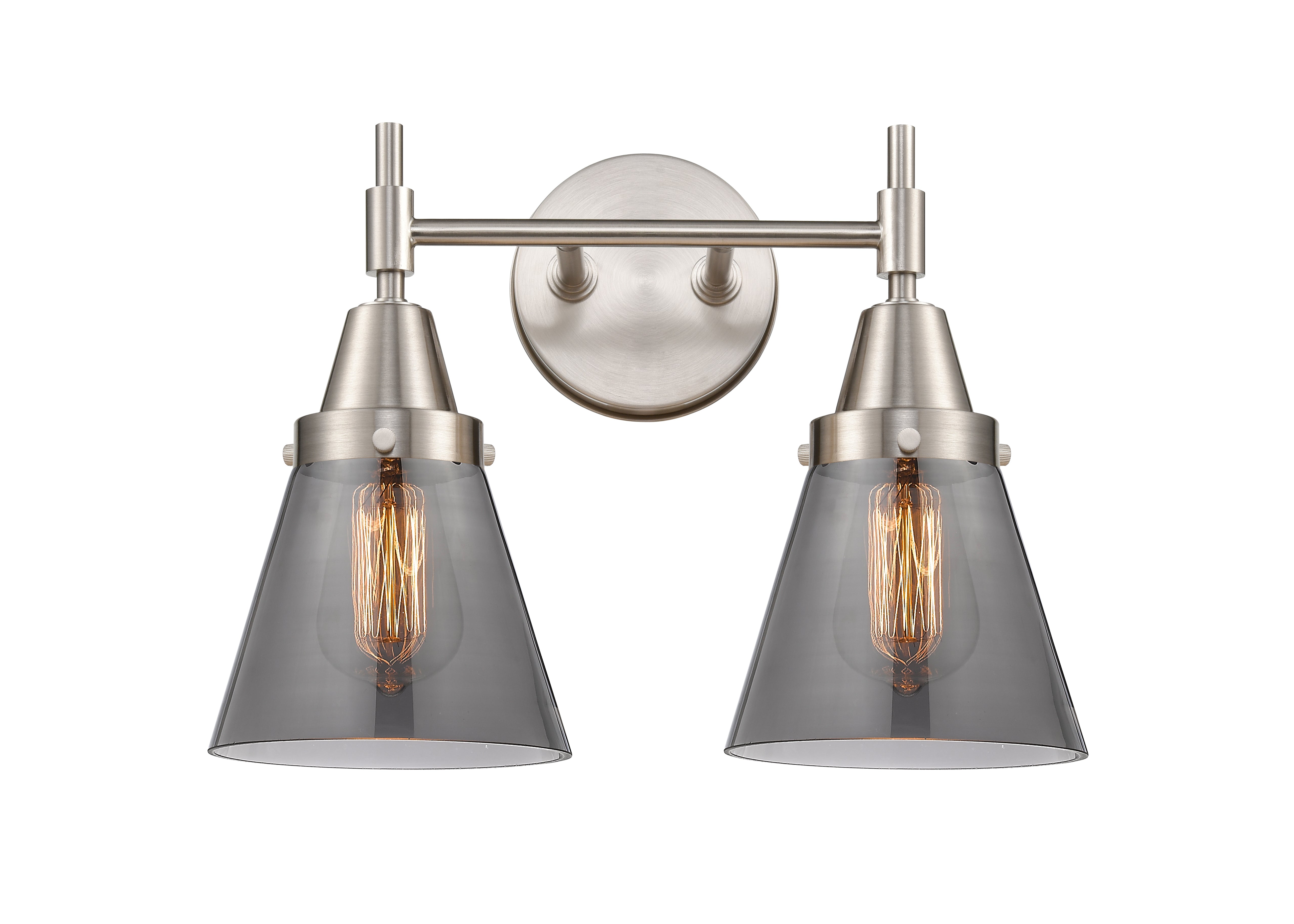 Caden Bath Vanity Light Glass Steel Dimmable