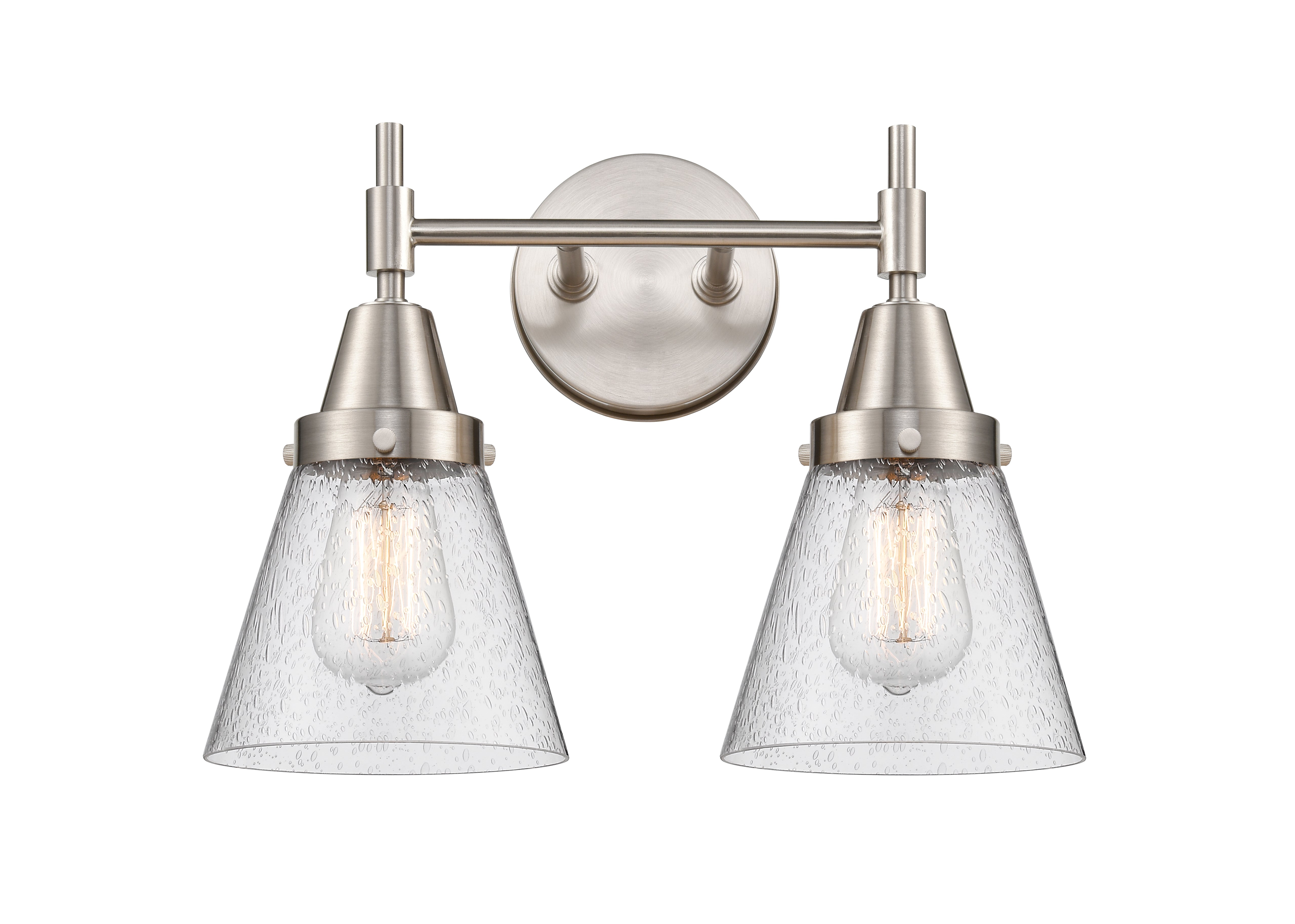 Caden Bath Vanity Light Glass Steel Dimmable