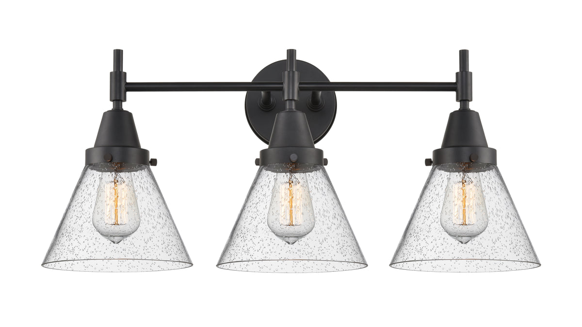 Cone 26-Inch 3-Light Bath Vanity Light with LED Bulbs 11.25-Inch High