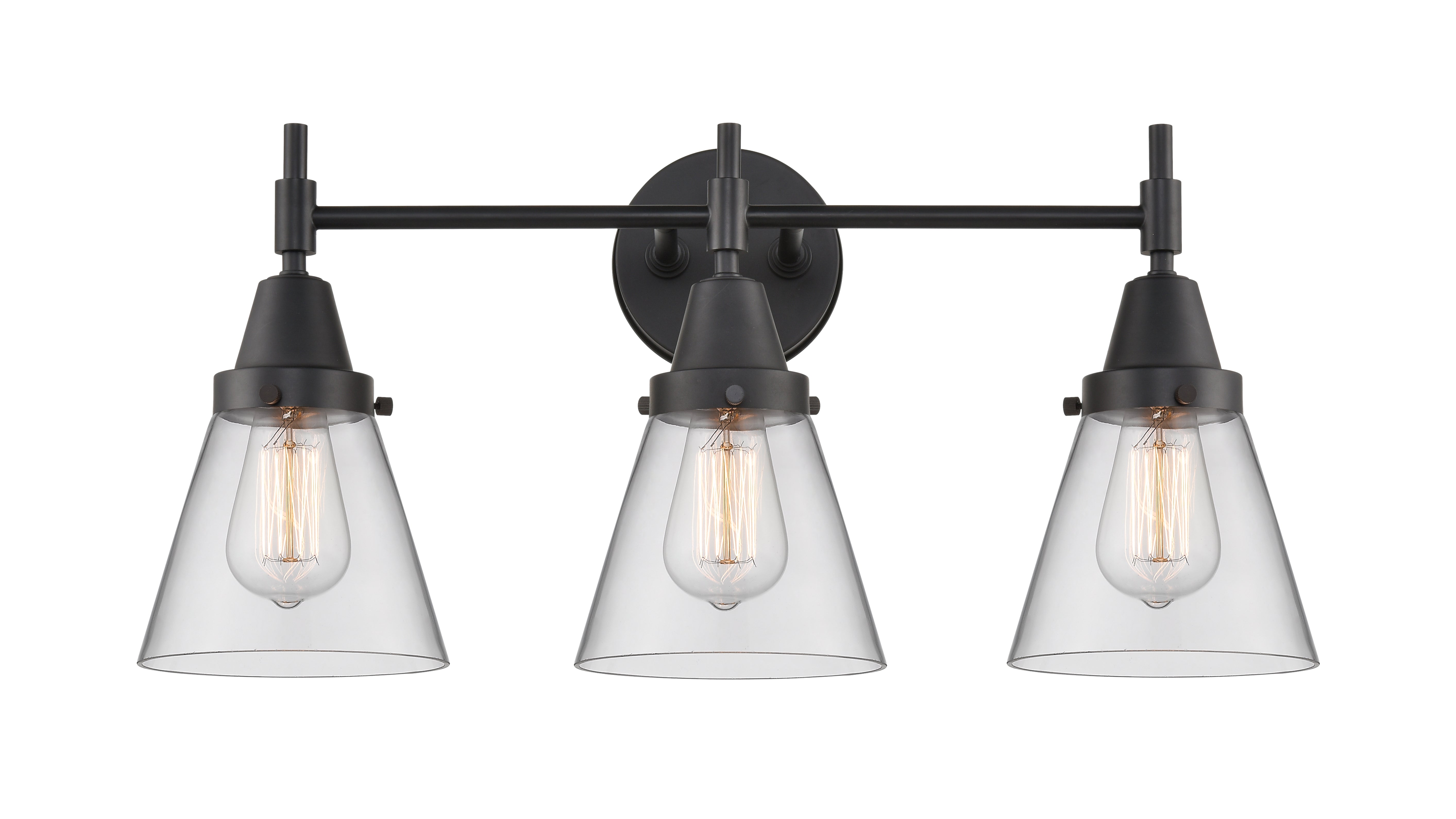 Caden Bath Vanity Light Steel Glass