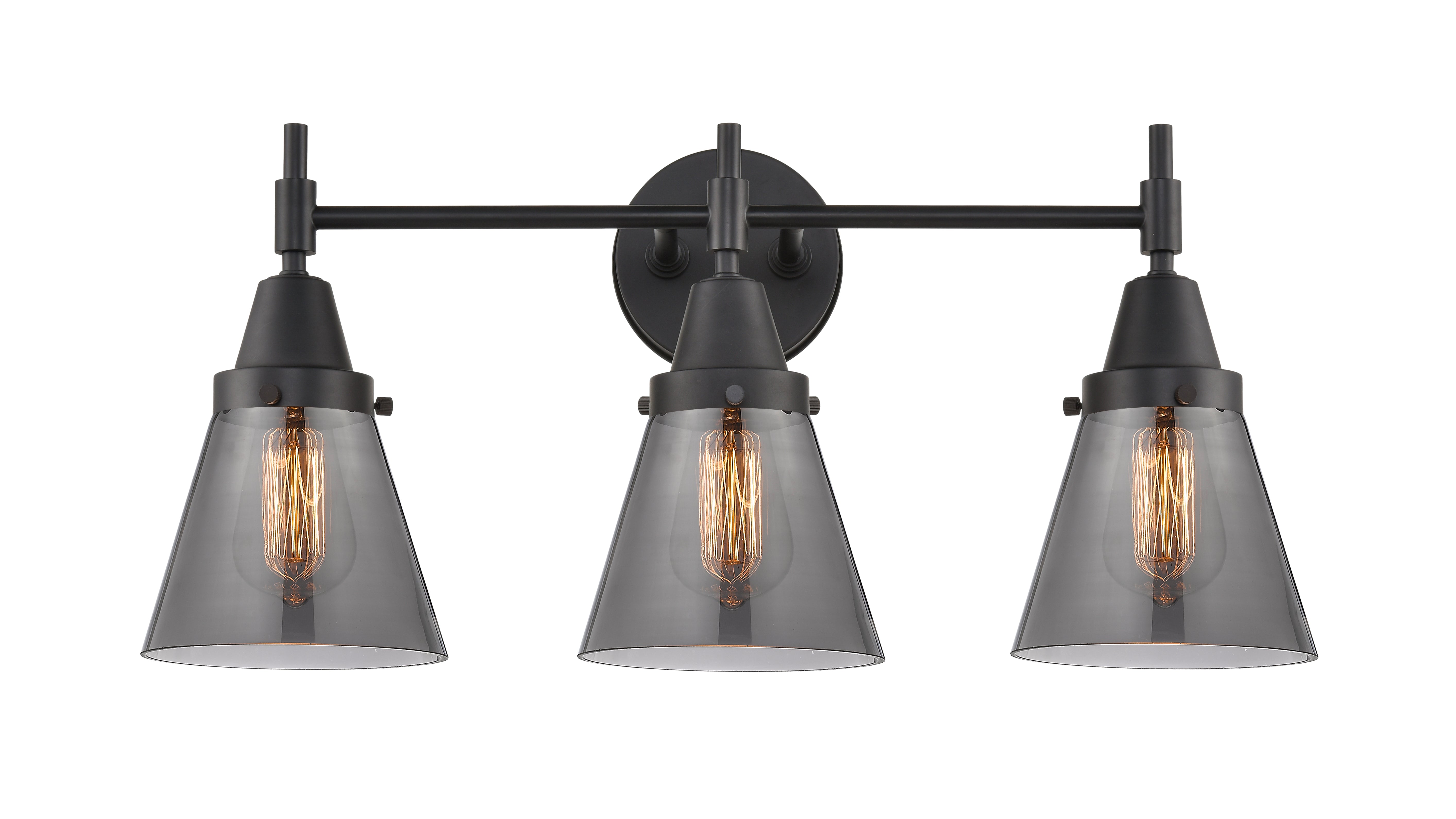 Caden Bath Vanity Light Steel Glass