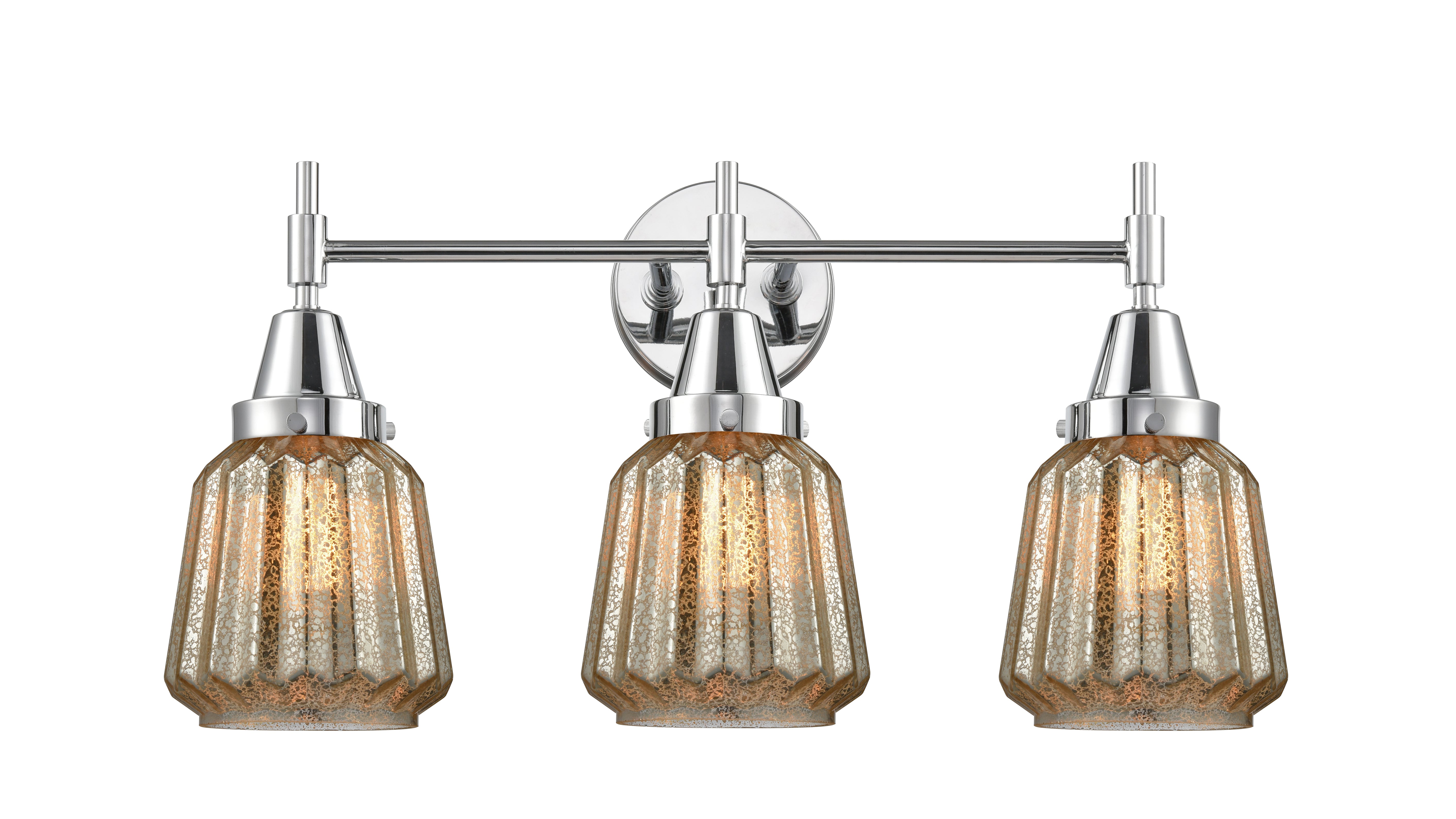 Caden Bath Vanity Light Glass Steel 12 Inch