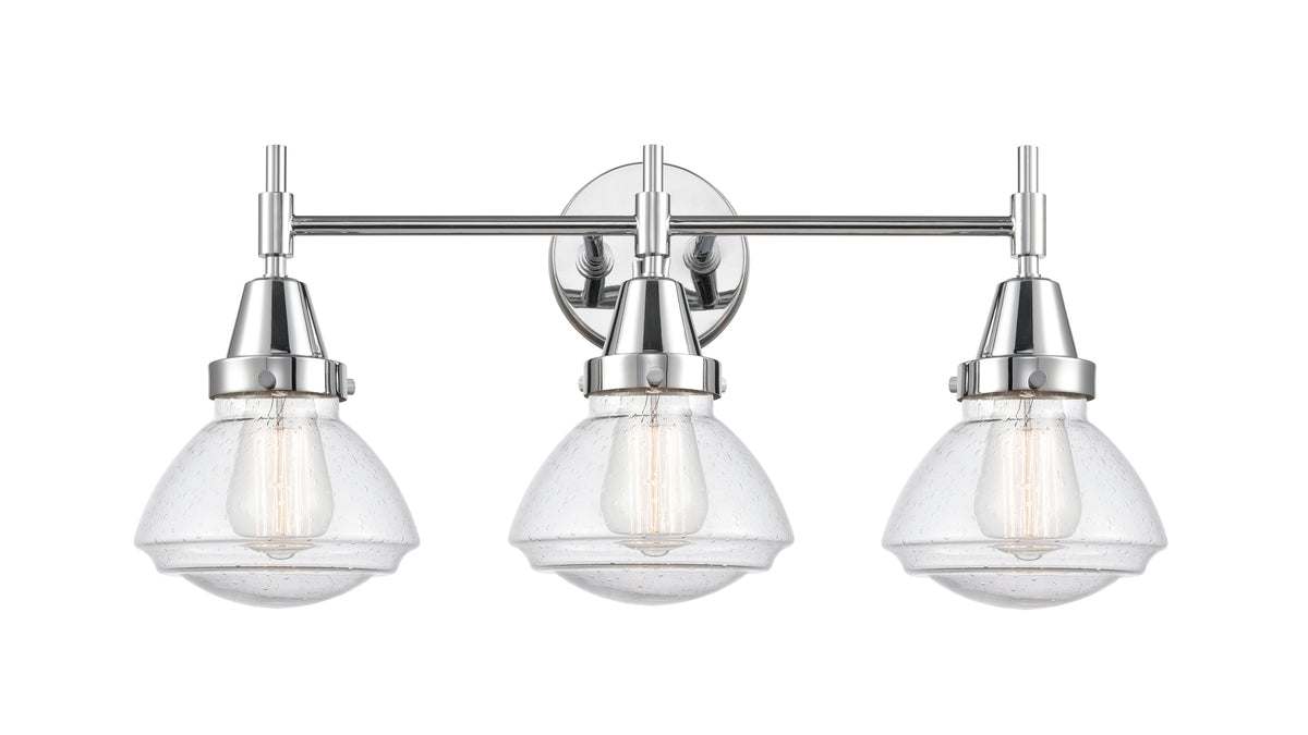 Olean 25-Inch 3-Light Bath Vanity Light Bell Shade 10.25-Inch High