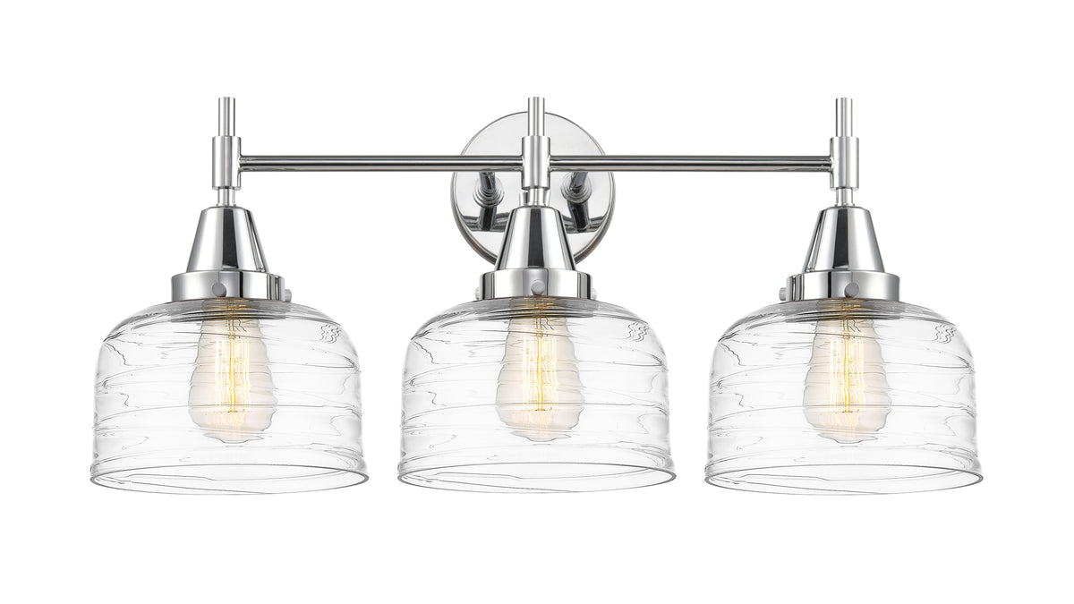 Caden 26-Inch 3-Light Bath Vanity Light with LED Bulbs Bell Shade