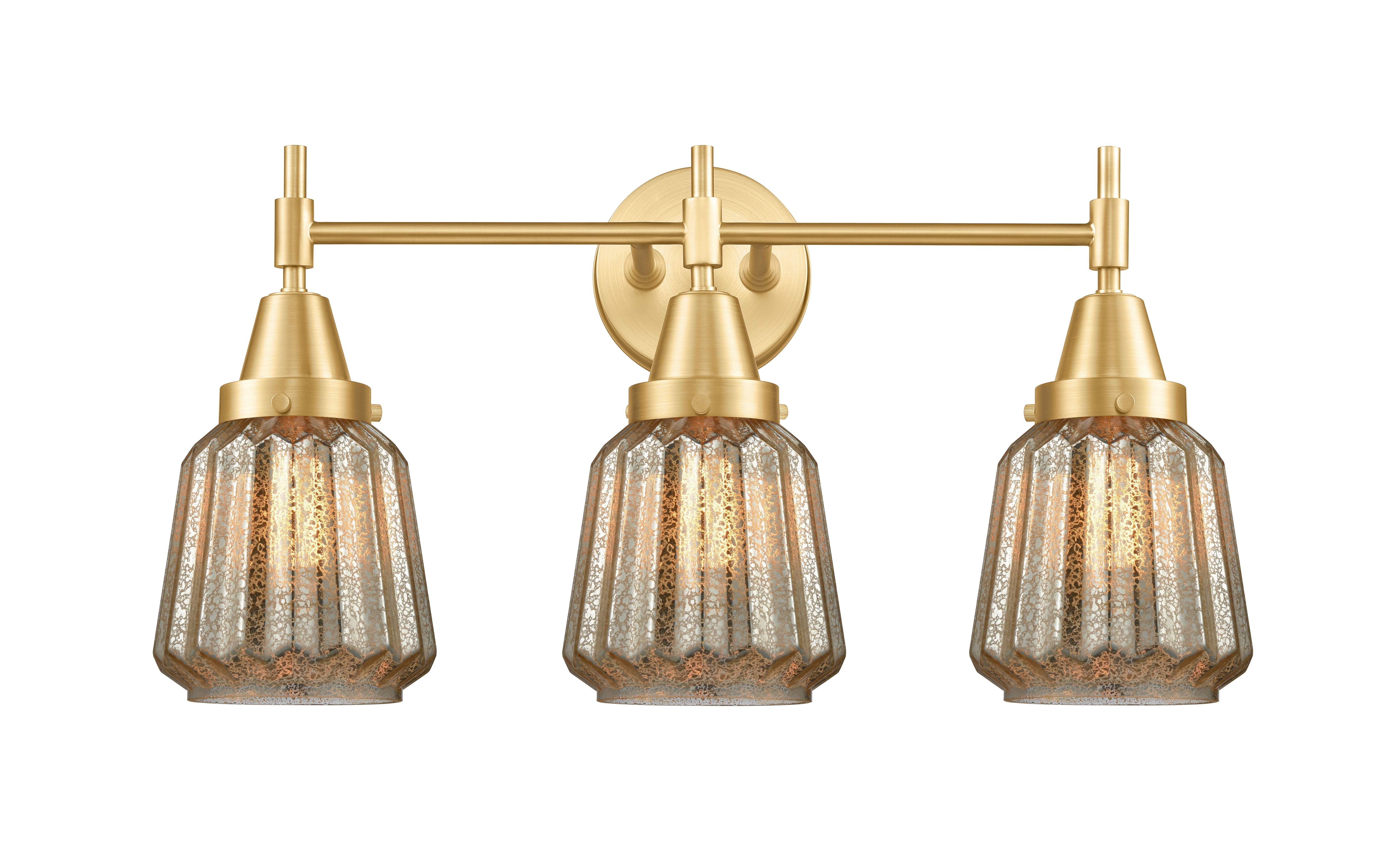 Caden Bath Vanity Light Glass Steel 12 Inch