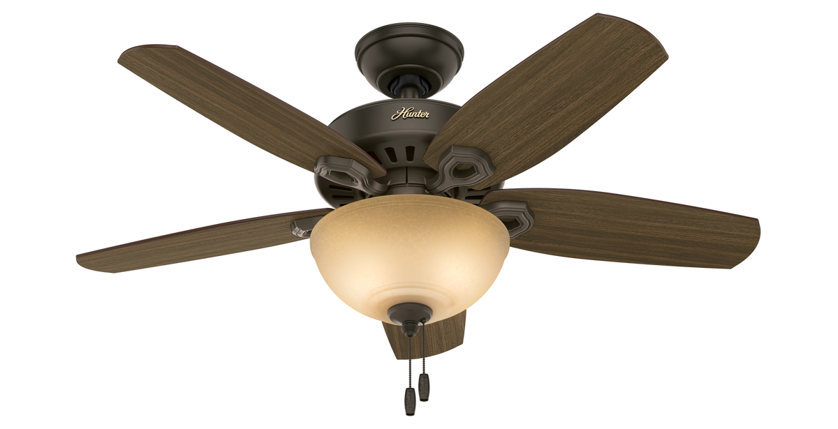 42 inch Builder New Bronze Ceiling Fan with LED Light Kit and Pull Chain