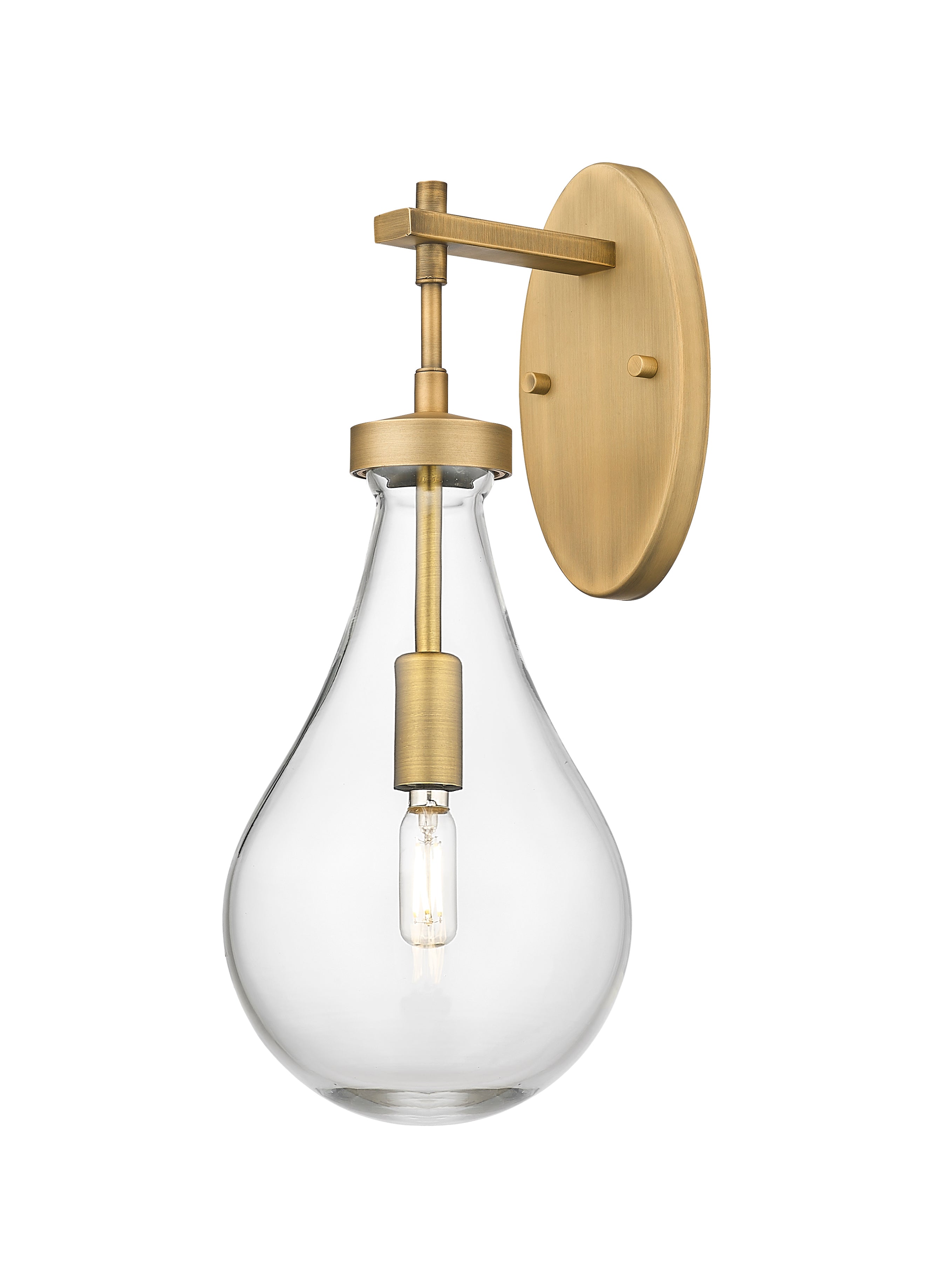 Downtown Urban Sconce Cast Brass 16.5