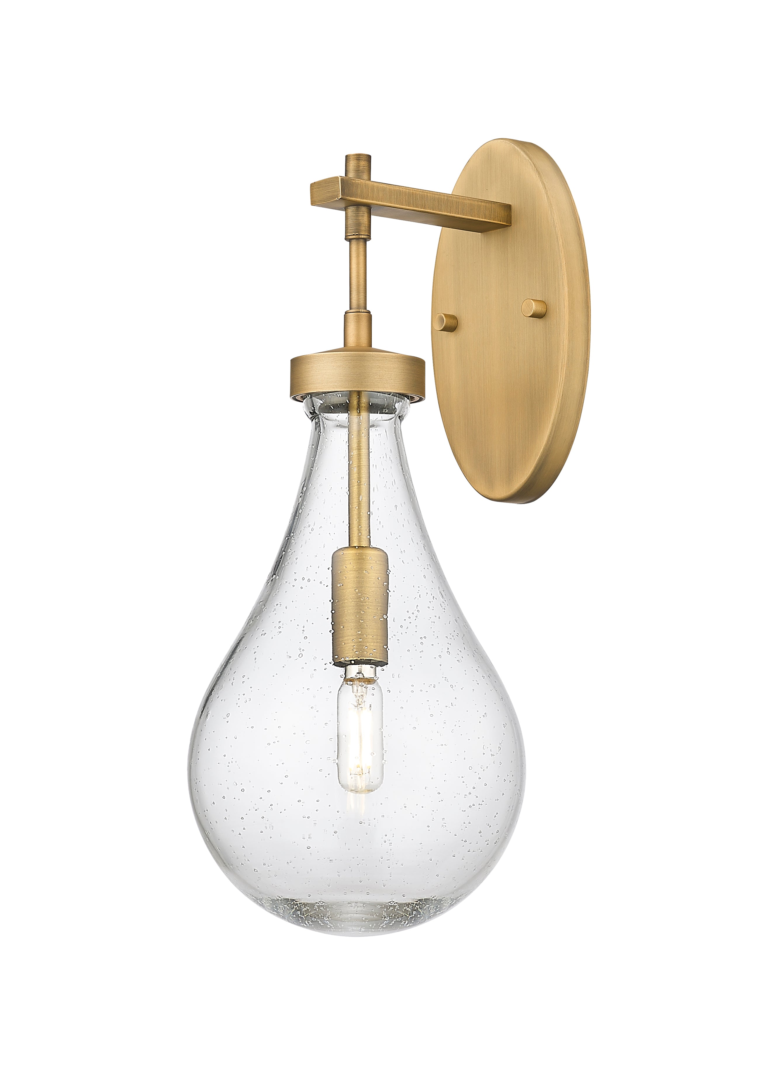 Downtown Urban Sconce Cast Brass 16.5